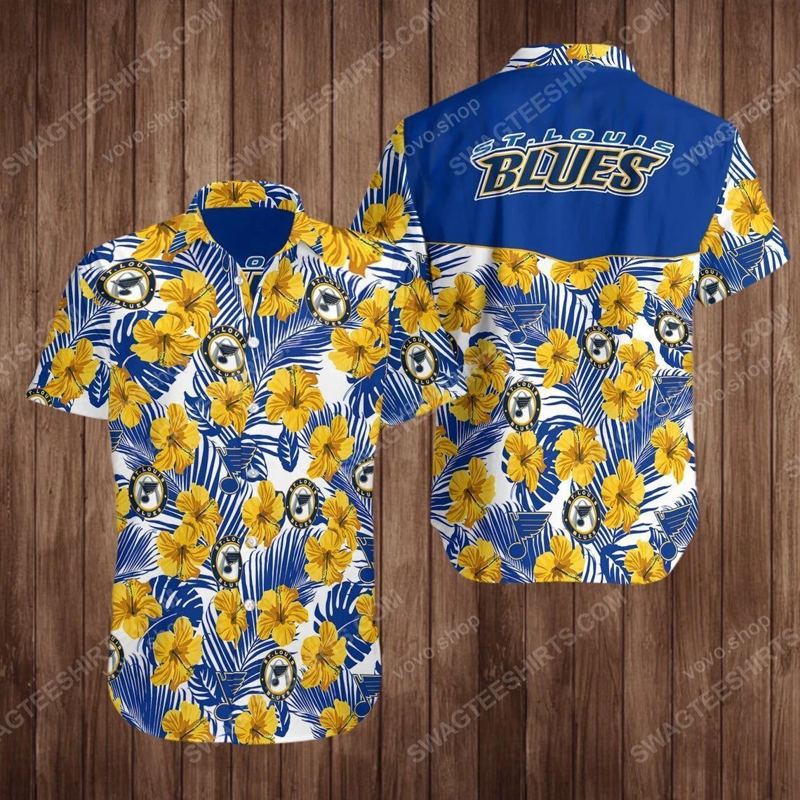National Hockey League St Louis Blues Printing Hawaiian Shirt
