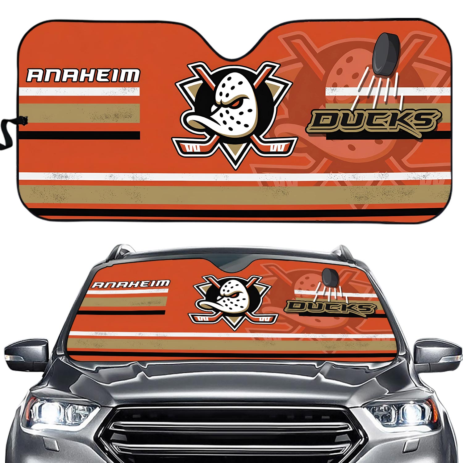 Anaheim Ducks Car Sun Shade, Car Accessories