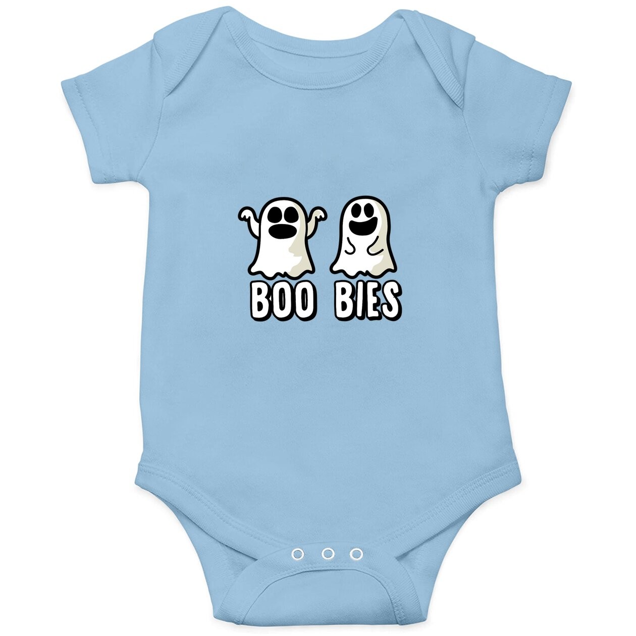 Boobies Ghost Halloween Baby Bodysuit