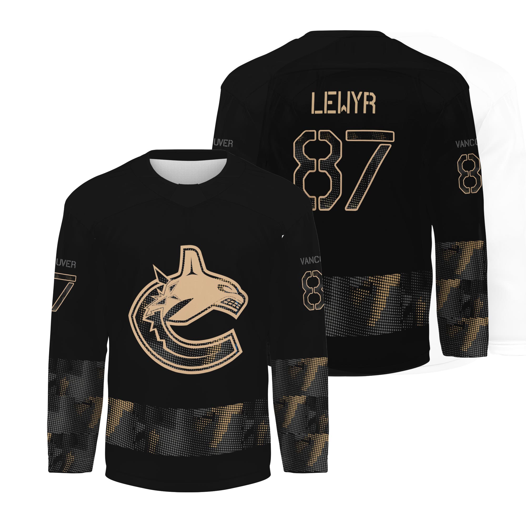 Personalized Vancouver Canucks Military Appreciation Hockey Shirt Fan Gear Gift