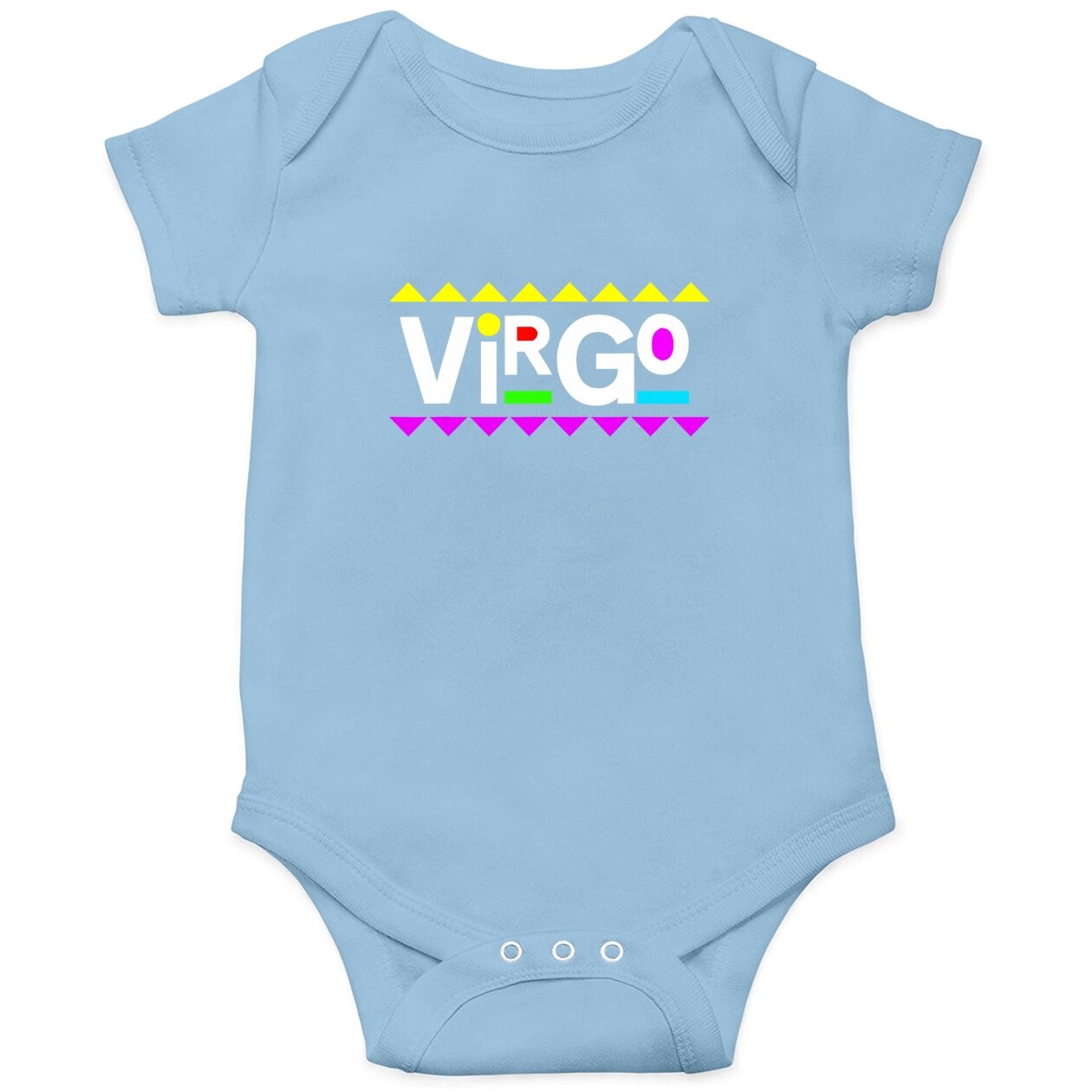 Virgo Zodiac Design 90s Style Baby Bodysuit