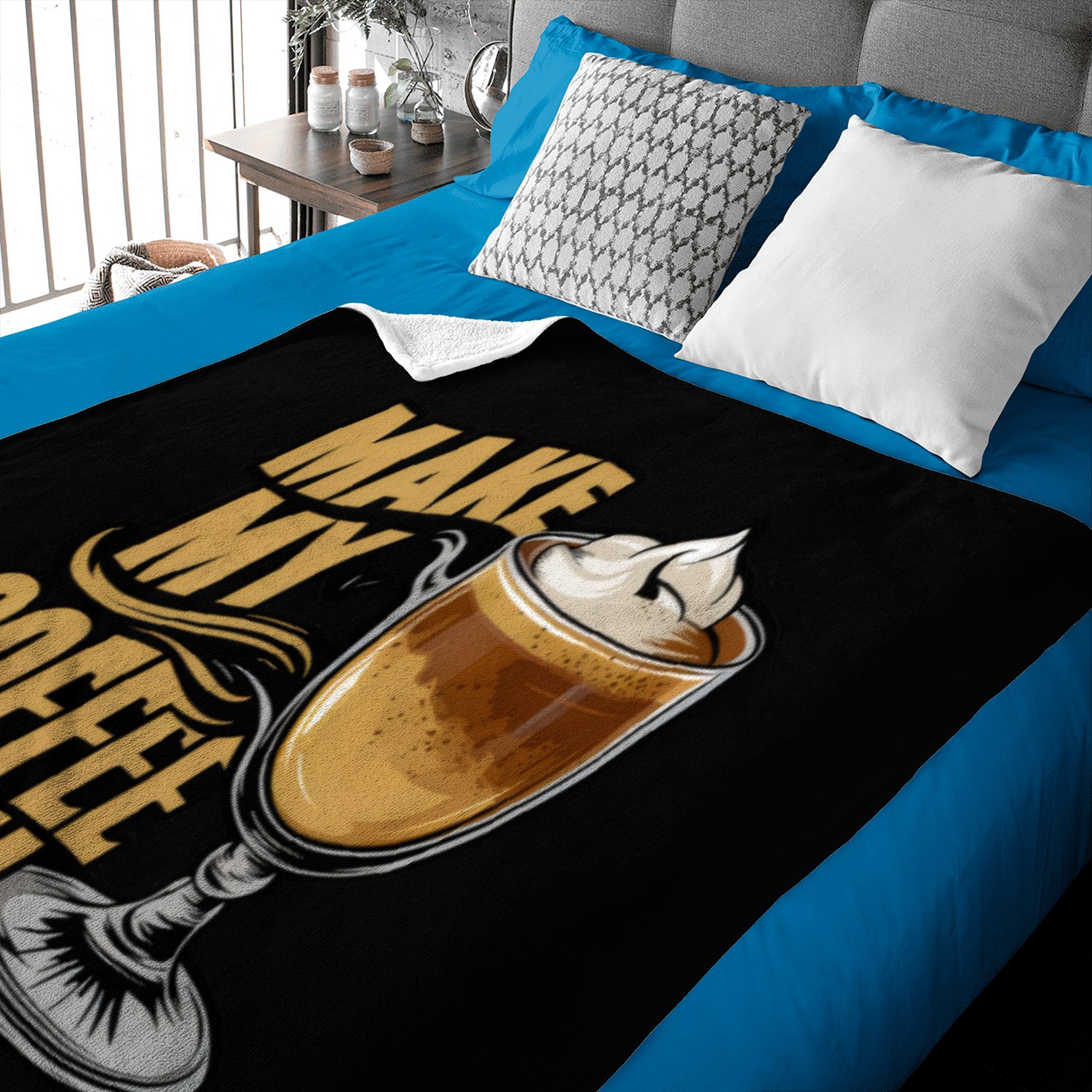 Irish Coffee - Make My Coffee Irish Baby Blankets