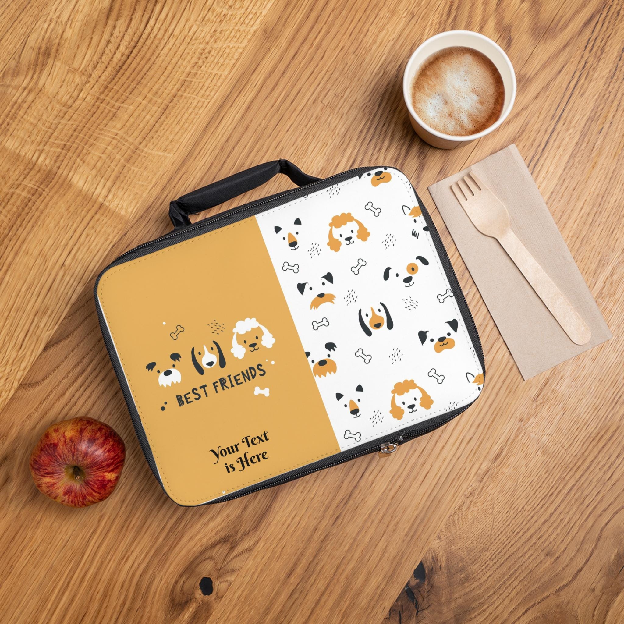 Customizable Cute Lunchbox, Dog-Themed Lunch Bag for Best Friends, Pet Lover's Gift
