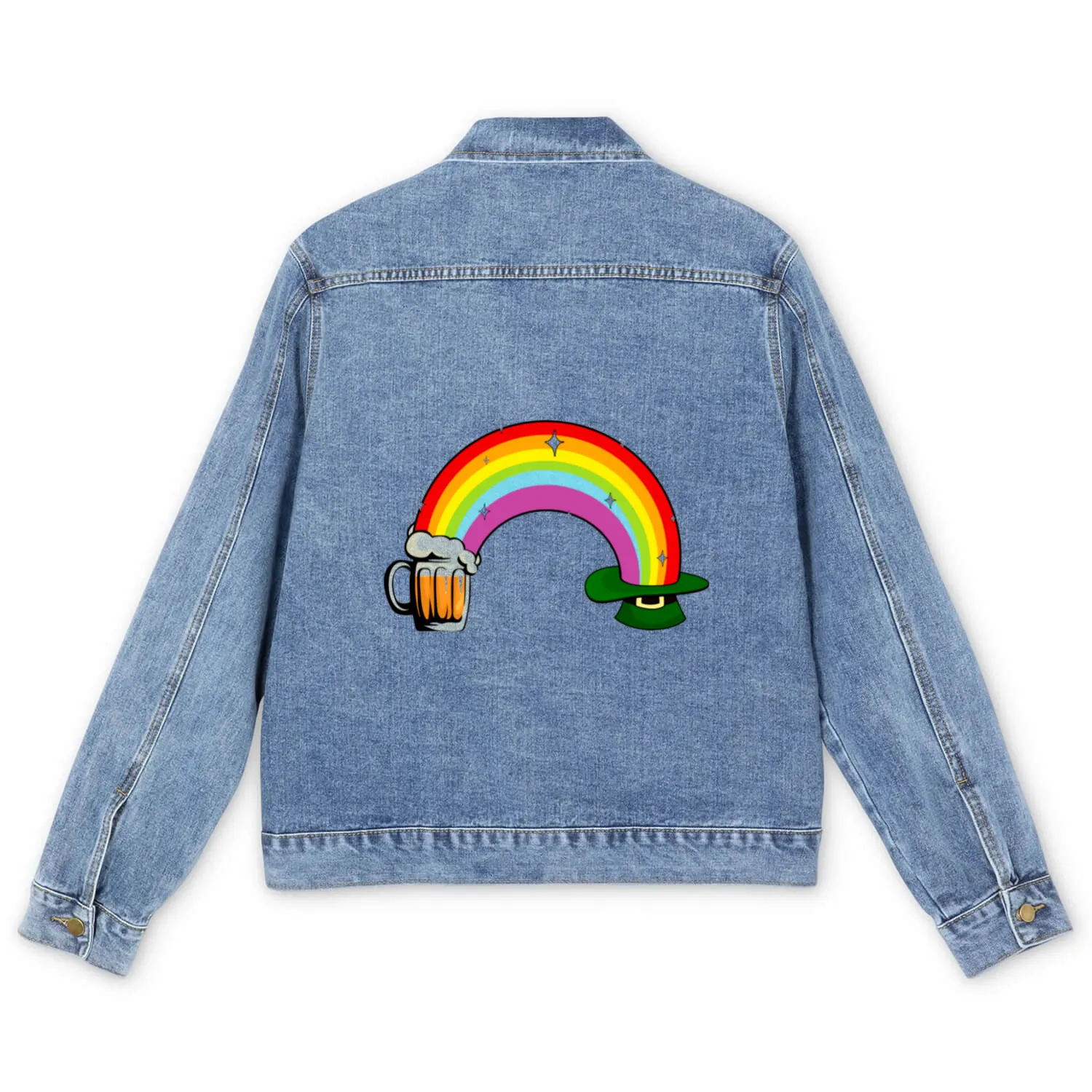 Irish Rainbow Men's Denim Jackets