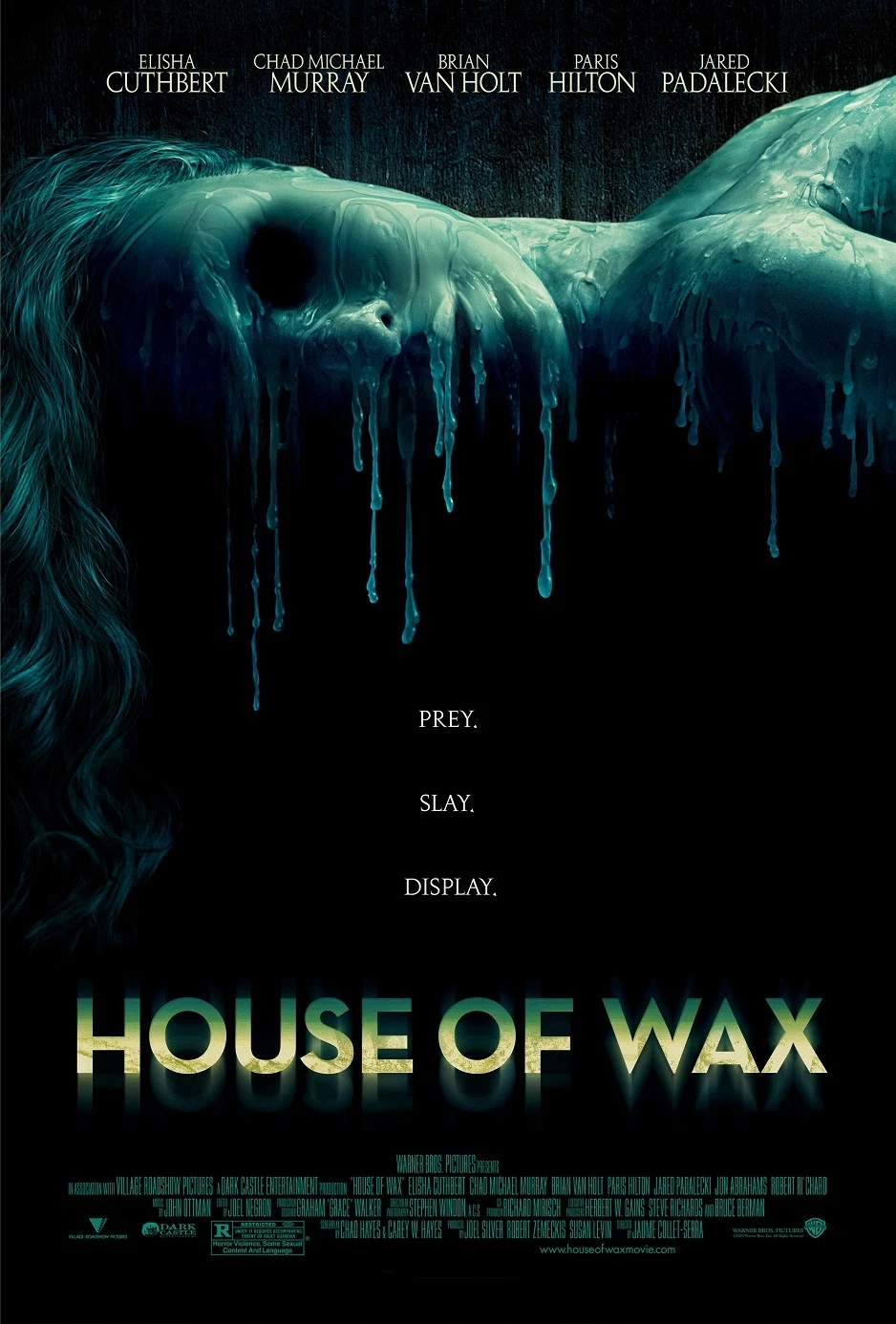 House of Wax Movie Poster – Paris Hilton – Horror Vertical Poster