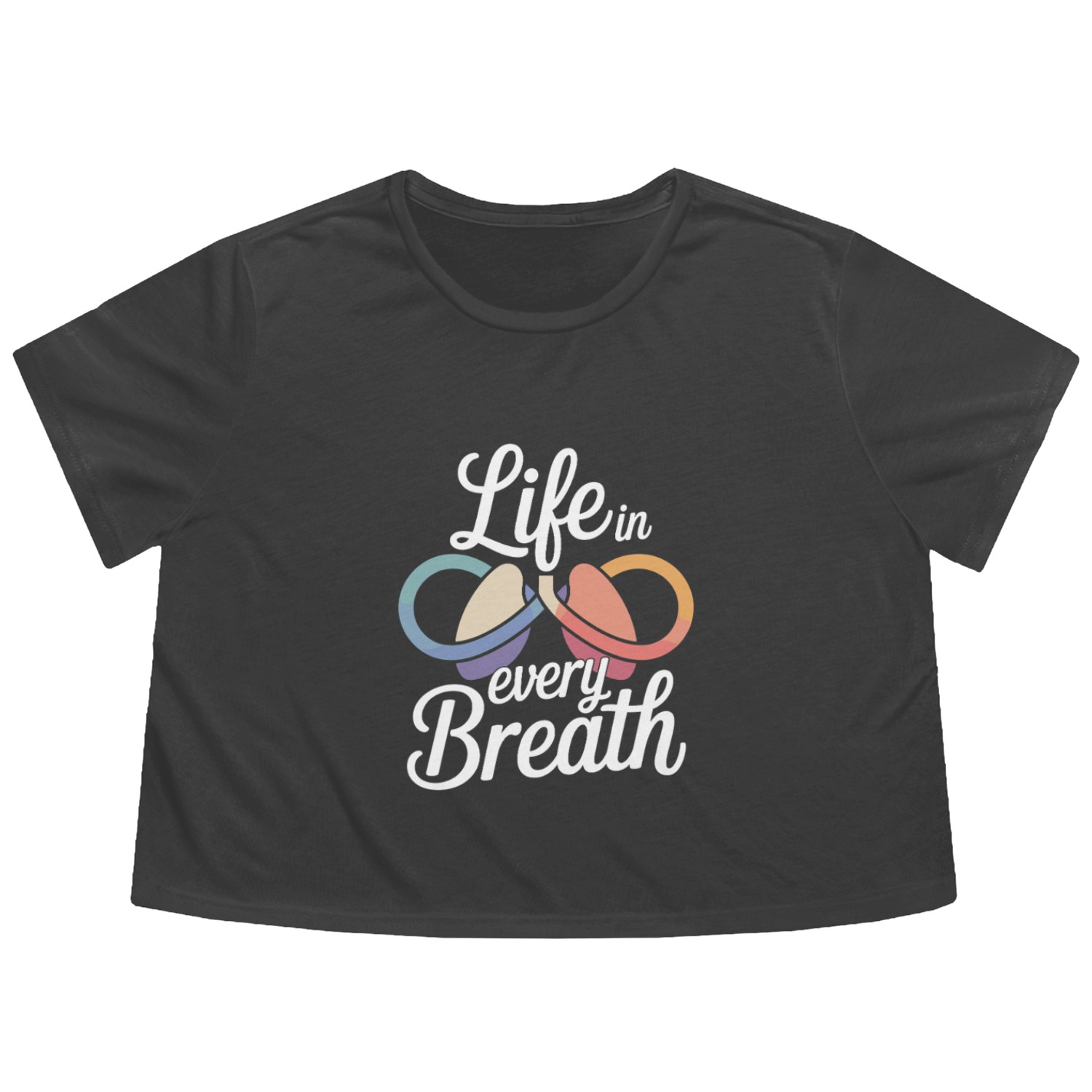 Cystic Fibrosis Awareness CF Warrior Flowy Cropped Tees