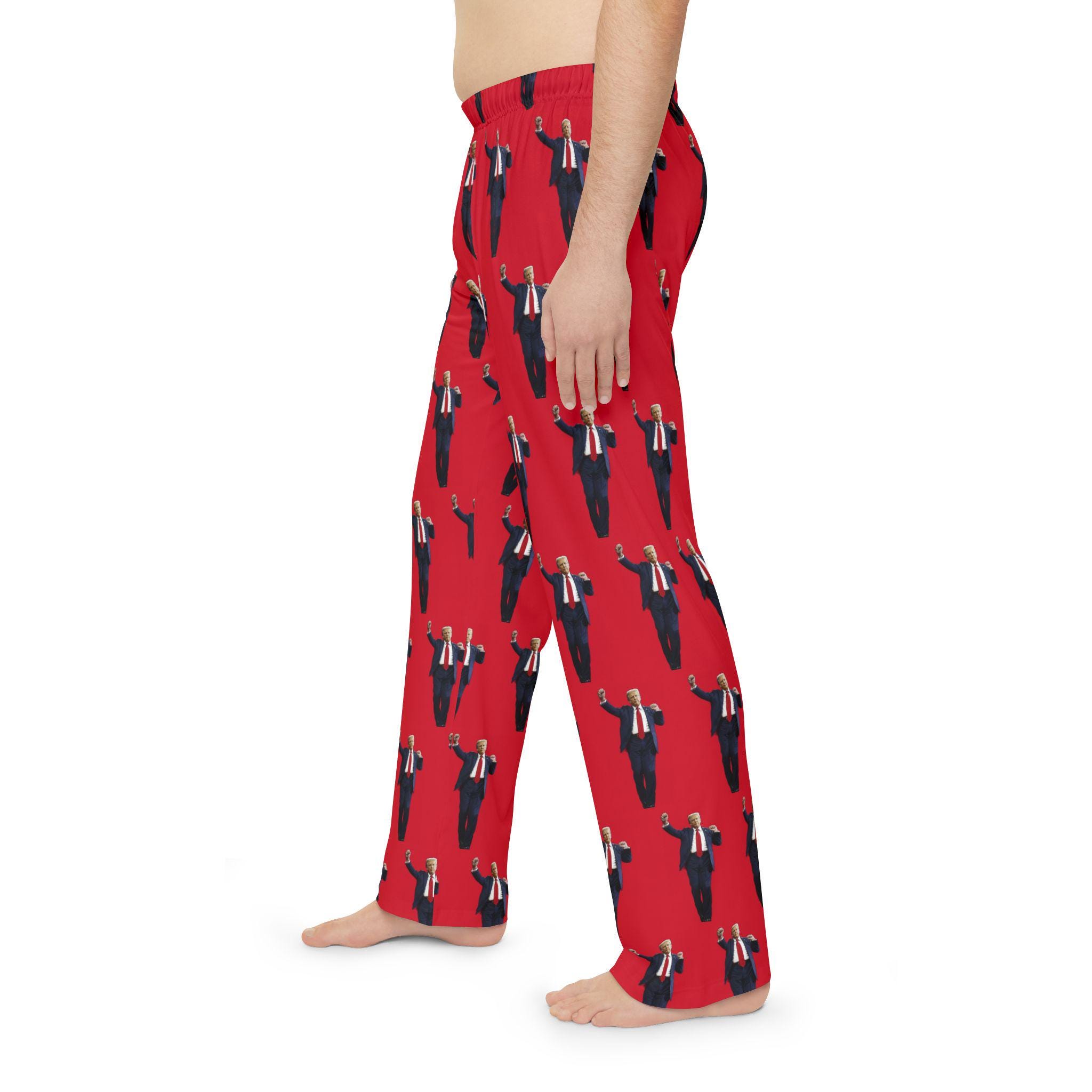 Trump Dance Men's Pajama Pants, Funny Christmas Gift for Trump Lovers, Lounge Pants, Sleepwear, Novelty PJ Bottoms, Holiday Apparel