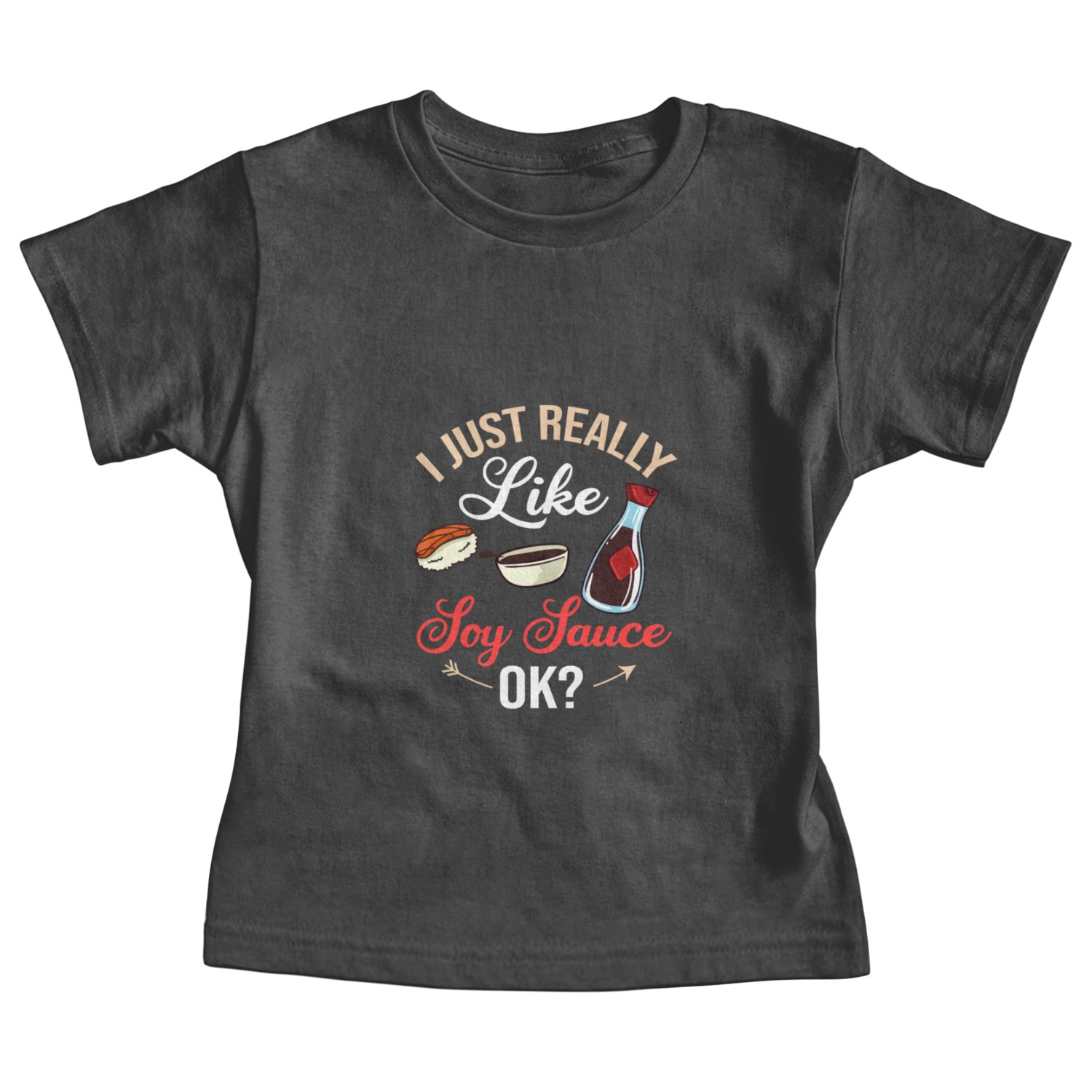 Soy Sauce Japanese Sushi Dark Ramen Noodles Bottle Baby Tees