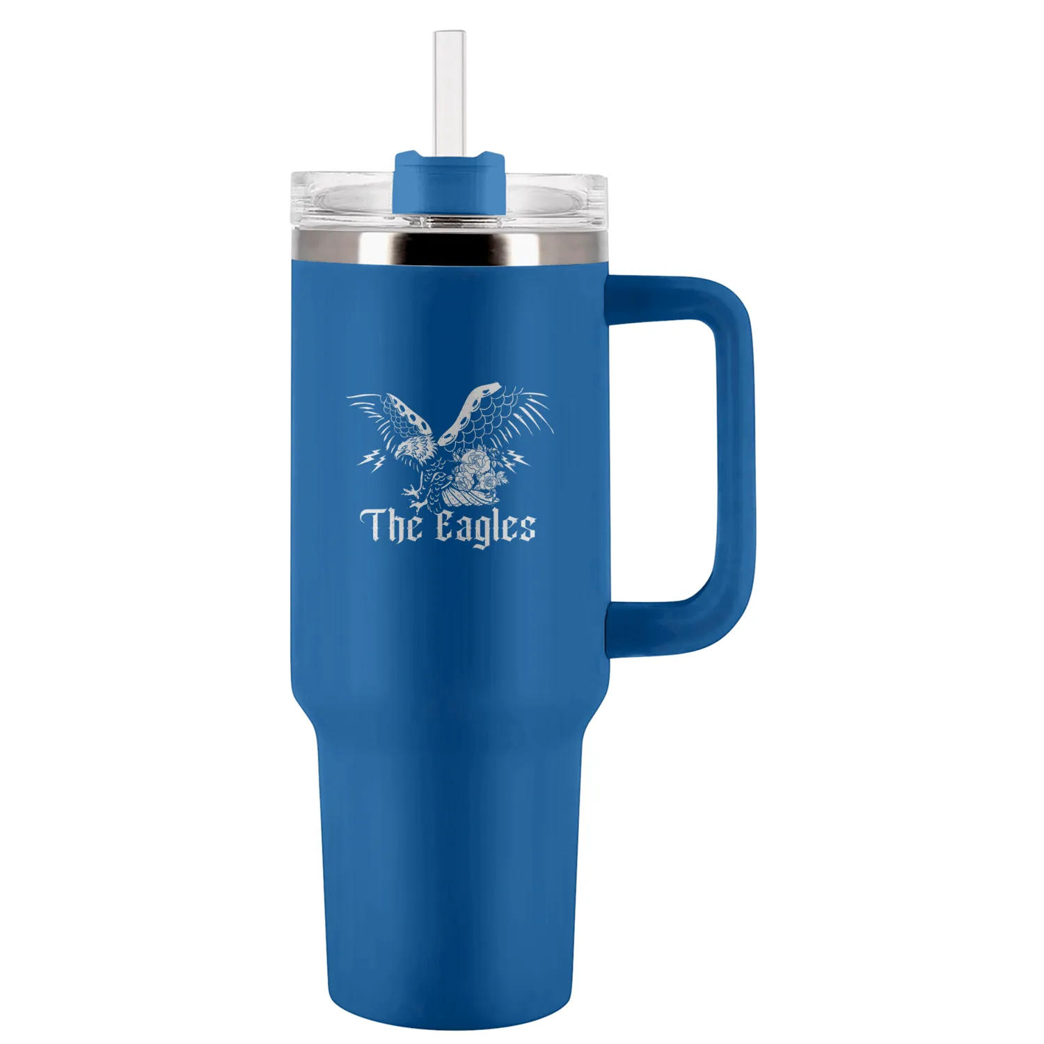The eagless Flying Birds Inspirational Vaporware Music Rock Tumblers 40 Oz With Handle