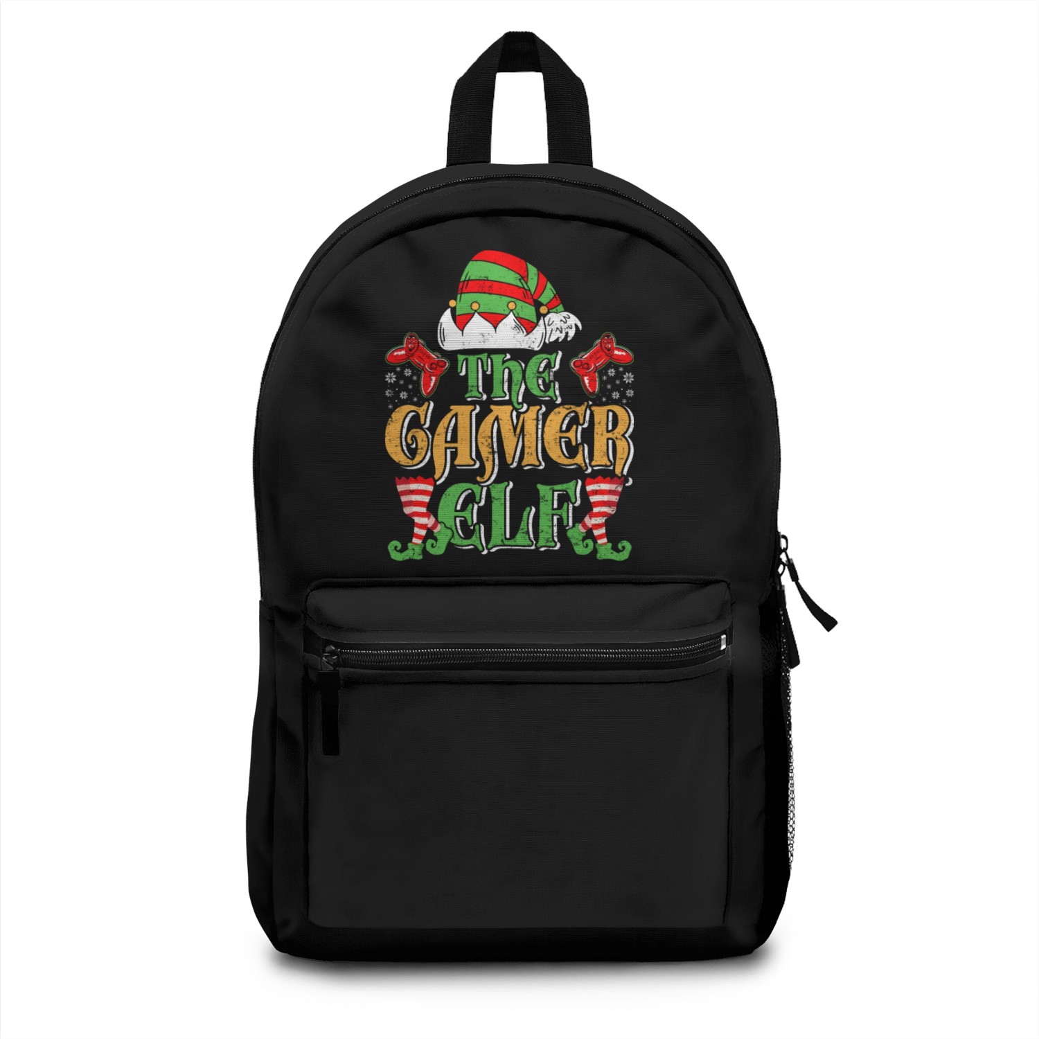 Christmas Gamer Elf Video Games X-Mas Backpacks