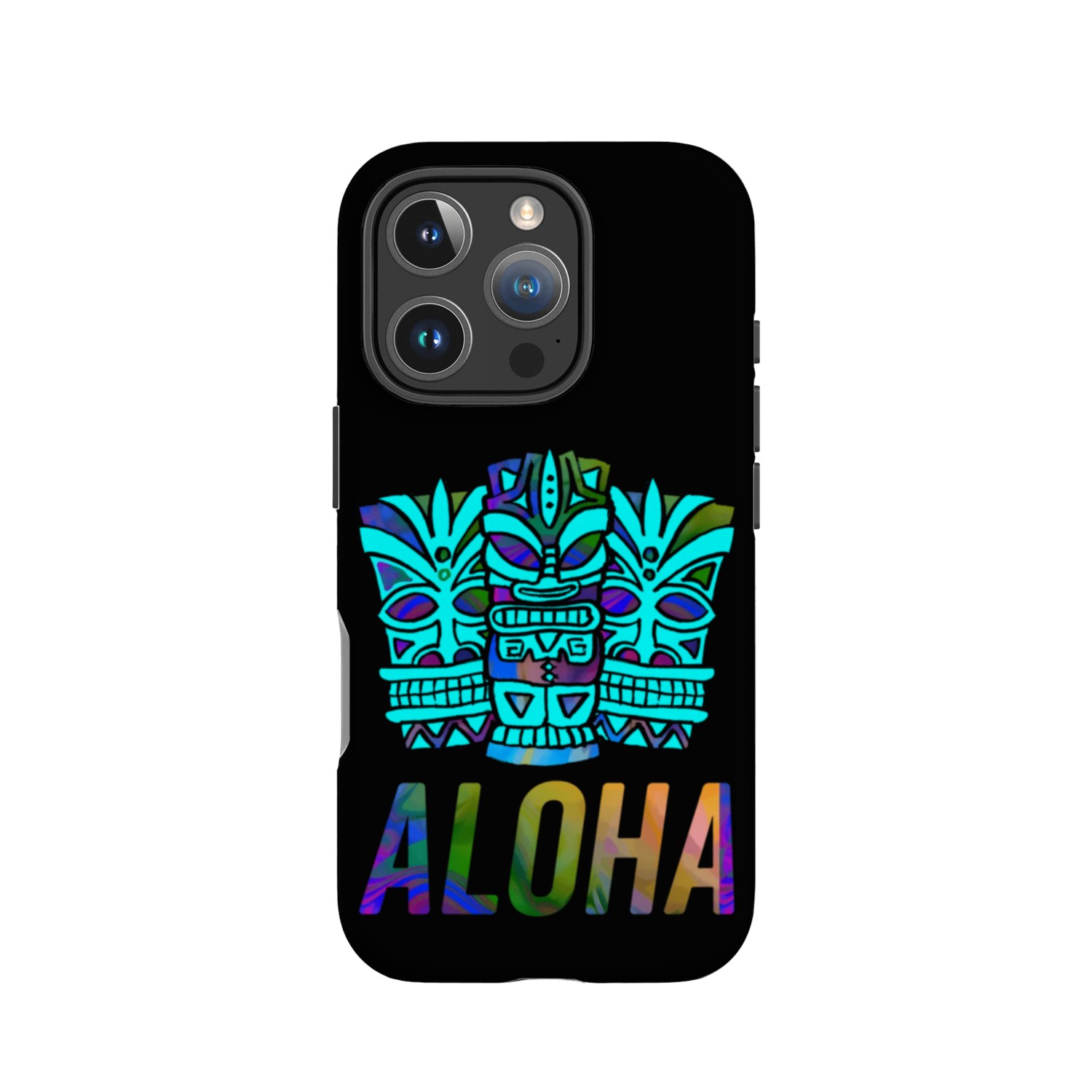 Tiki Aloha Hawaiian Travel Tropical Vacation IPhone Cases