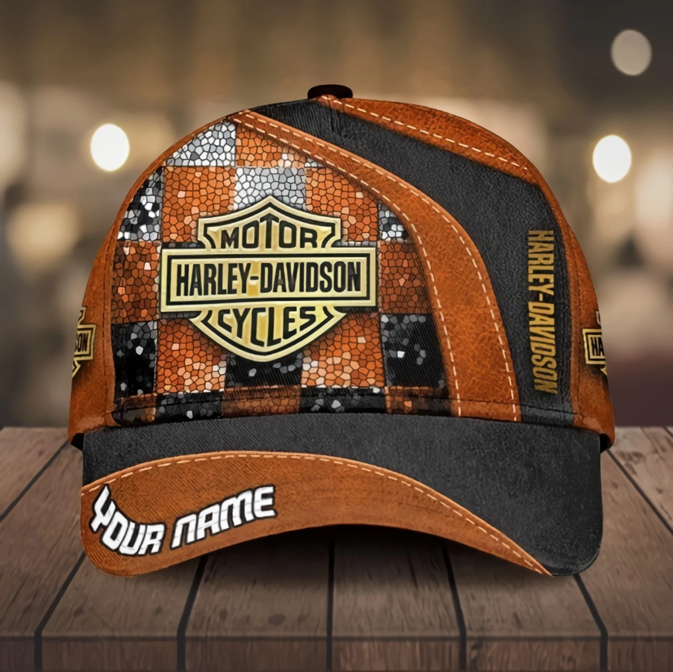 Personalized Harley Motor Davidsonn Racing Classic Cap Gift For Husband Dad