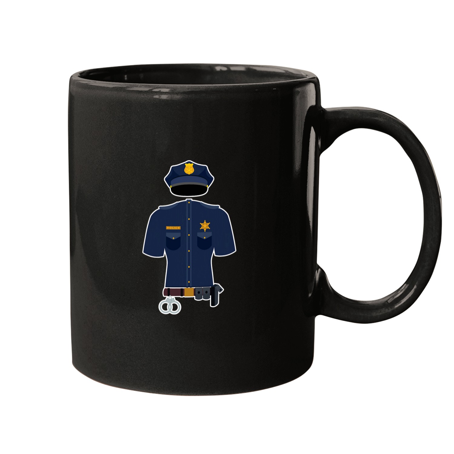 Police Officer Uniform Kids Carnival Mugs