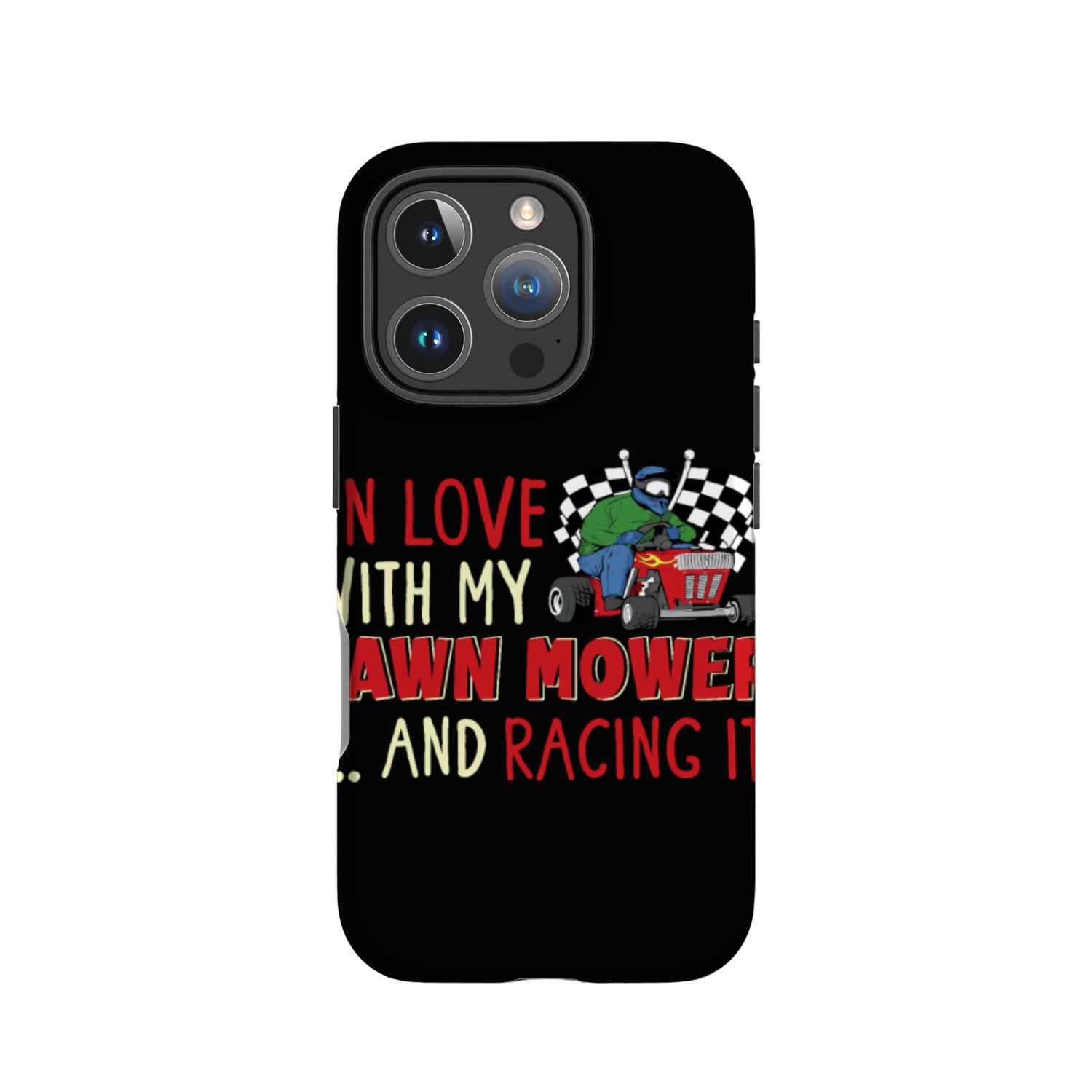 Lawn Mower Racing Gardener Racing Lawnmower IPhone Cases