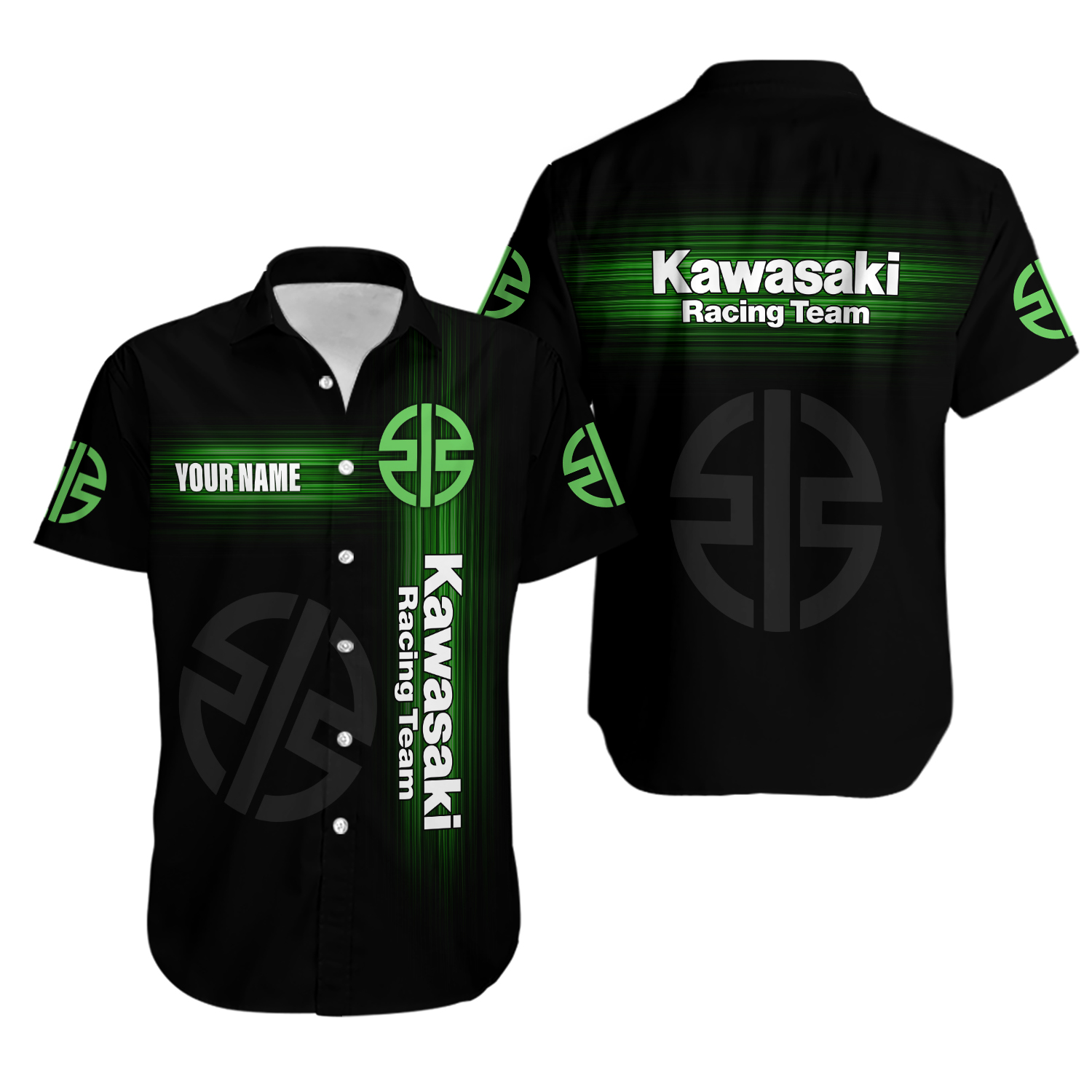 Kawasaki 3D AOP Hawaiian Shirt Short Sleeve Shirt Motorcycle Best Gift