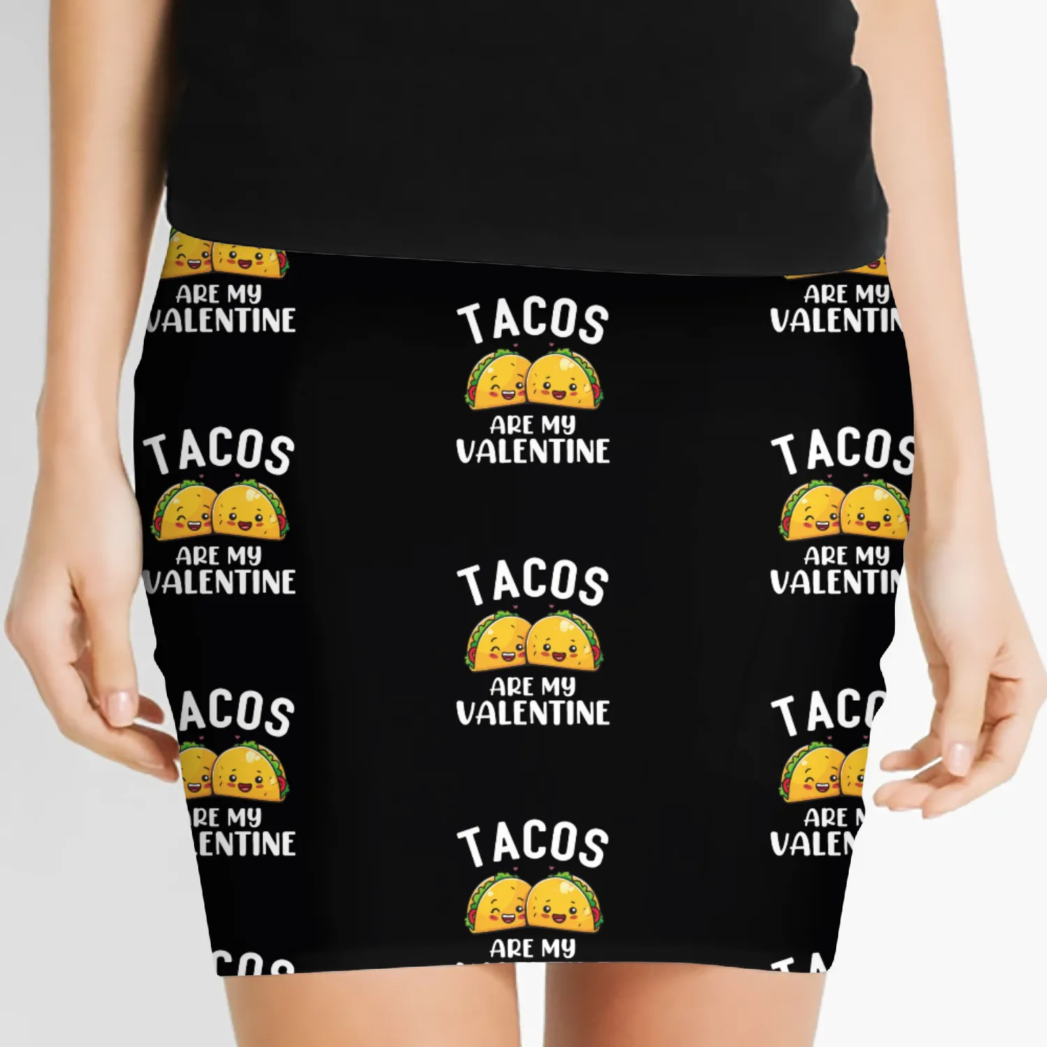 tacos are my valentine, tacos Women's Mini Skirts
