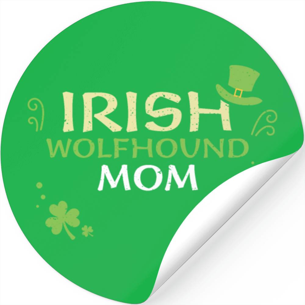 Irish Wolfhound Mom Stickers