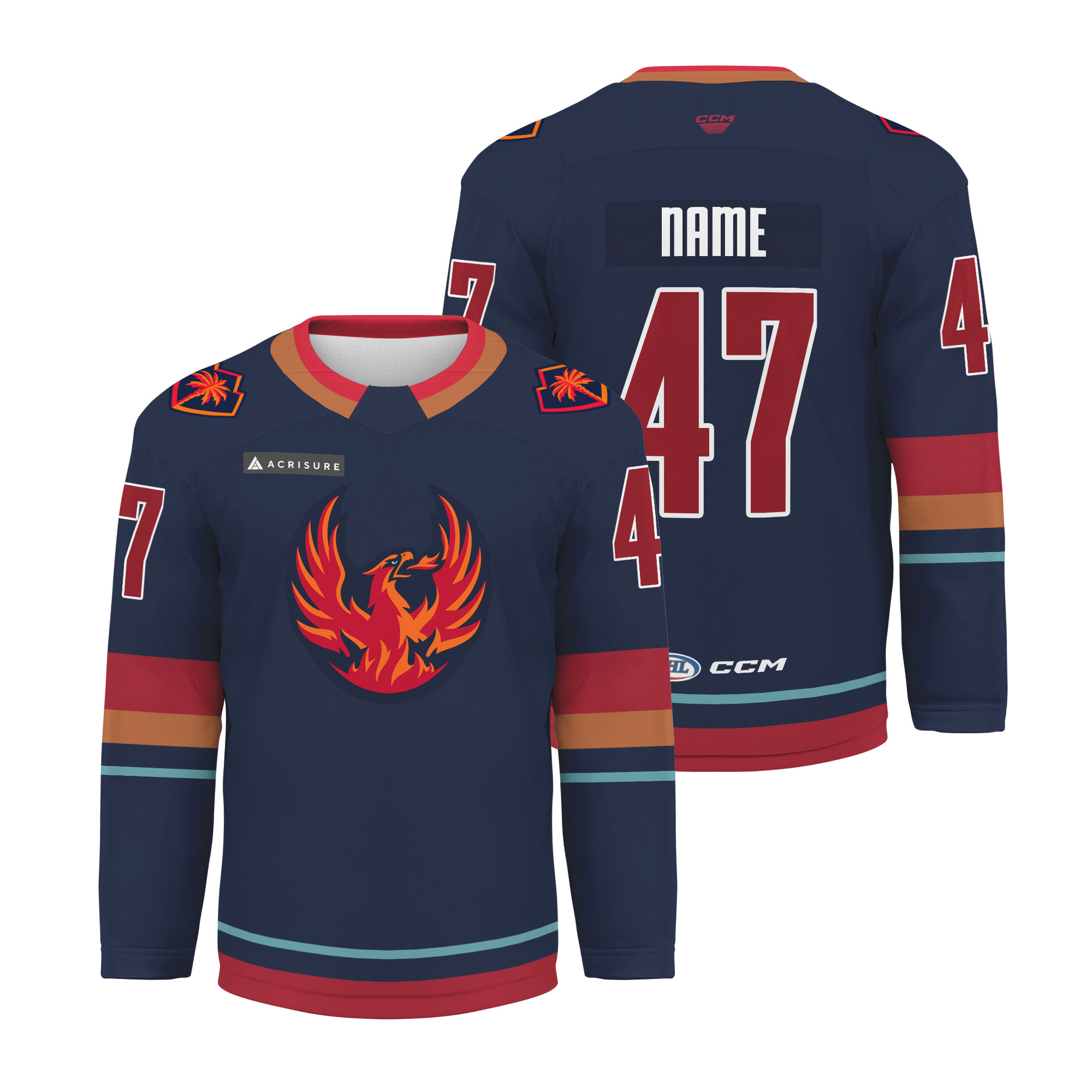 Personalized Coachellla Valley Firebirds Hockey Shirt 2025 Derek Laxdal Gift