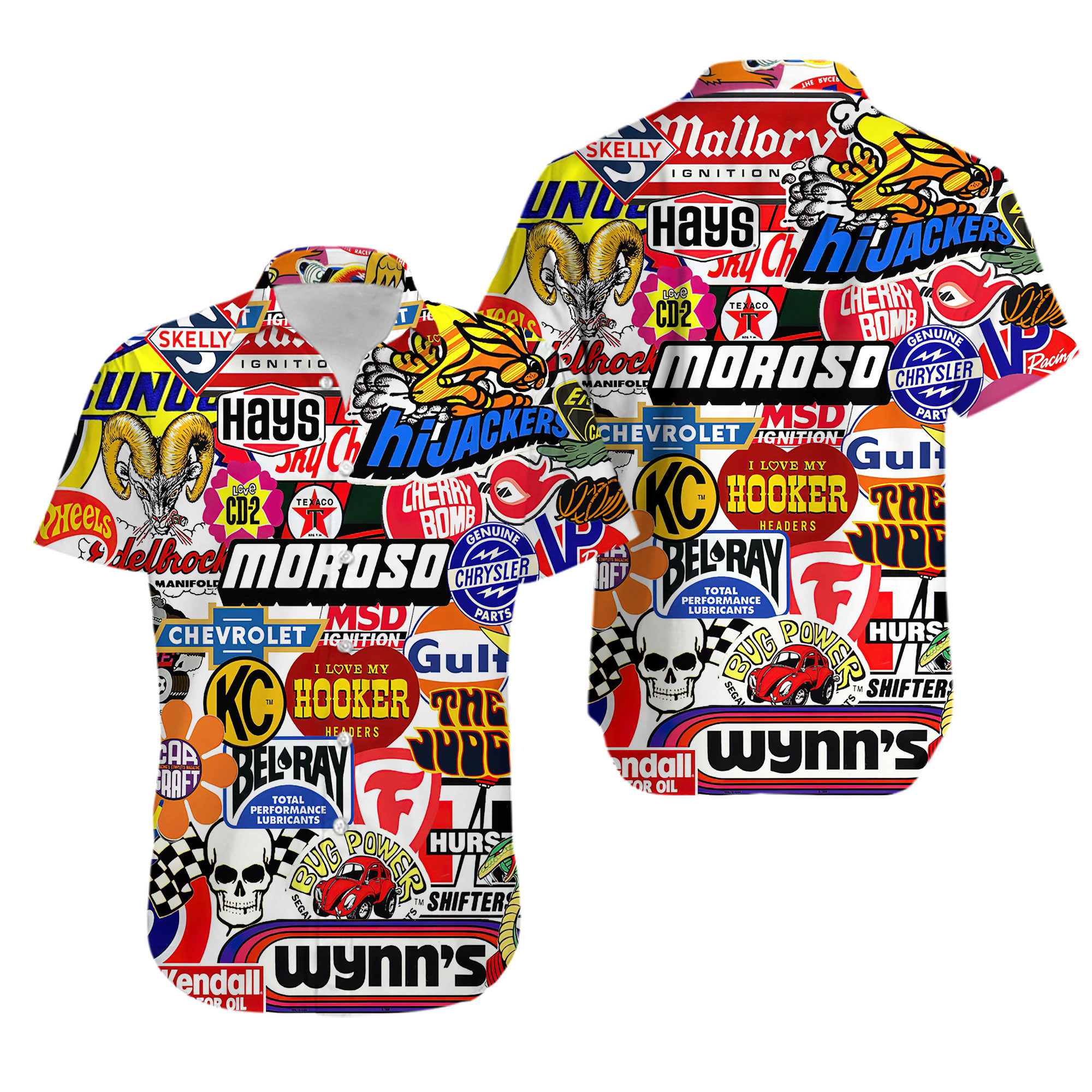 Racing Car Labeling Hawaiian Shirt Soft Hawaii Shirts 3D Hawaiian Aloha Shirt