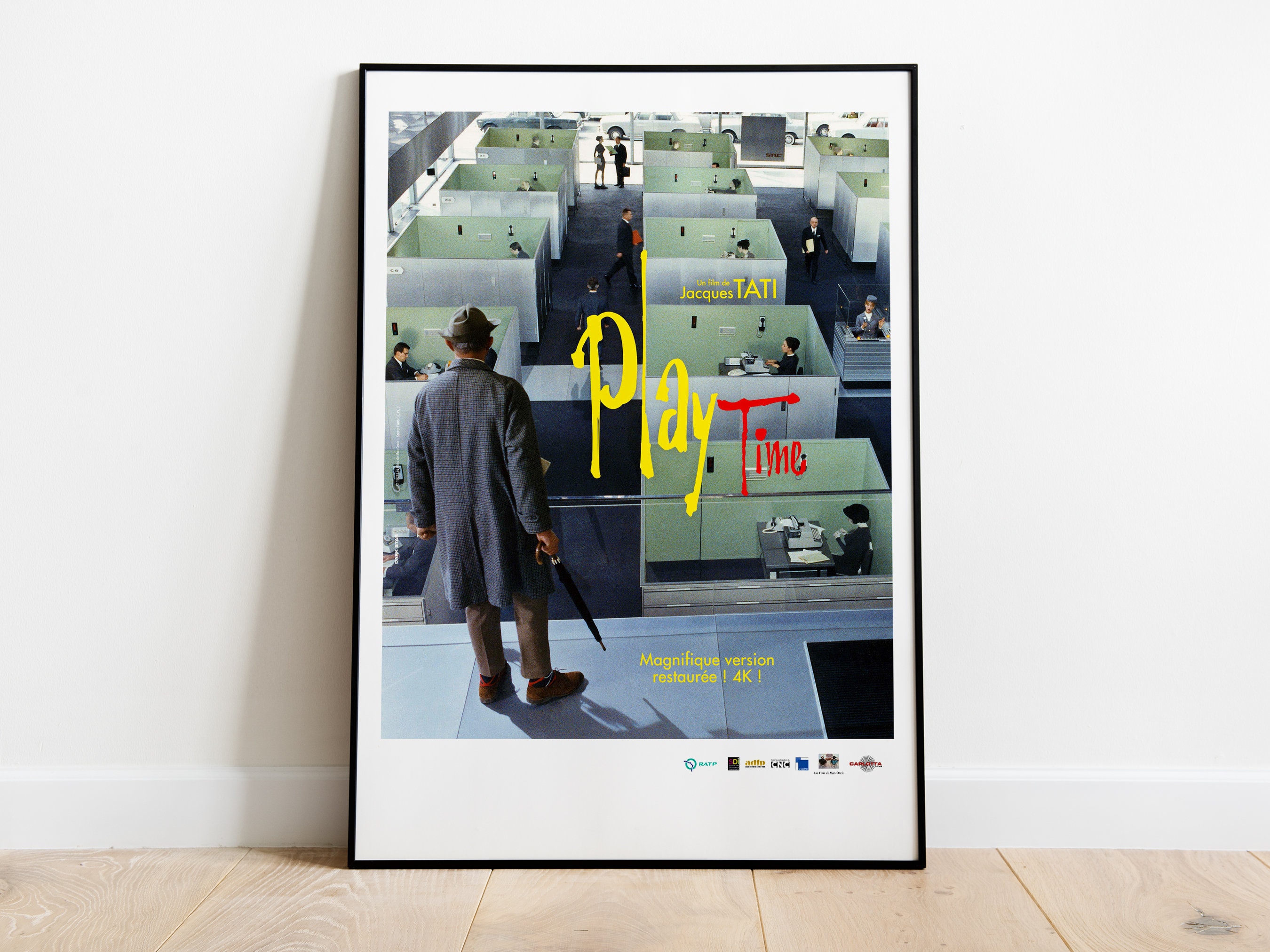Playtime, Jacques Tati, 1967 - High Quality Vintage Movie Poster, Premium Semi-Glossy Paper