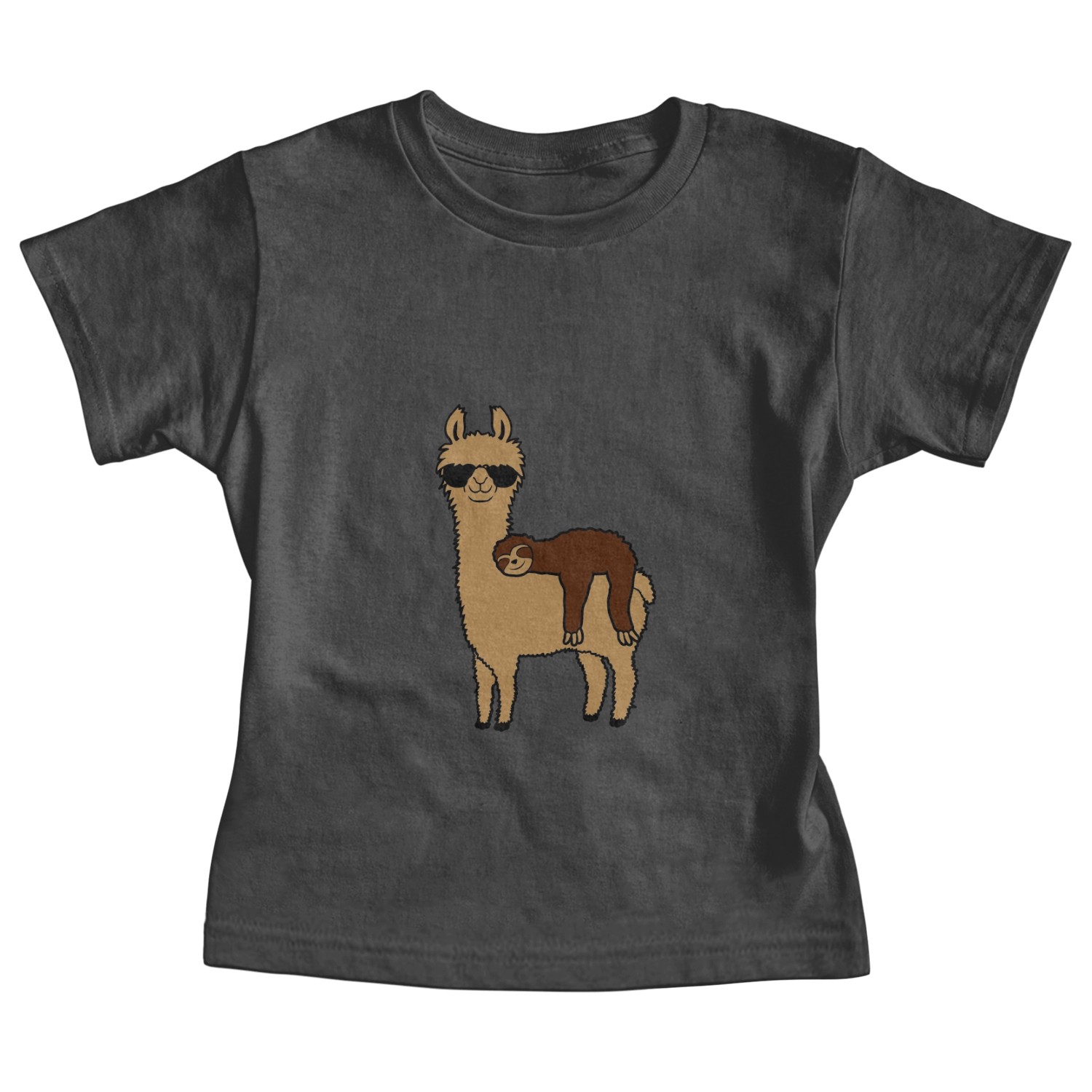 sloth llama friends sleep Baby Tees