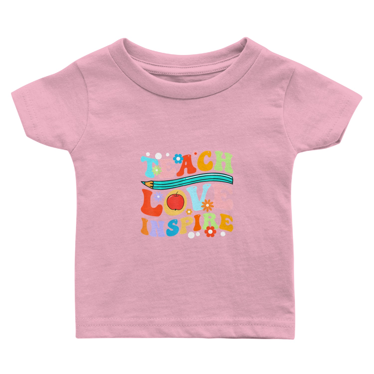 Retro Groovy Teacher Inspirational Happy Back to S Baby T Shirts