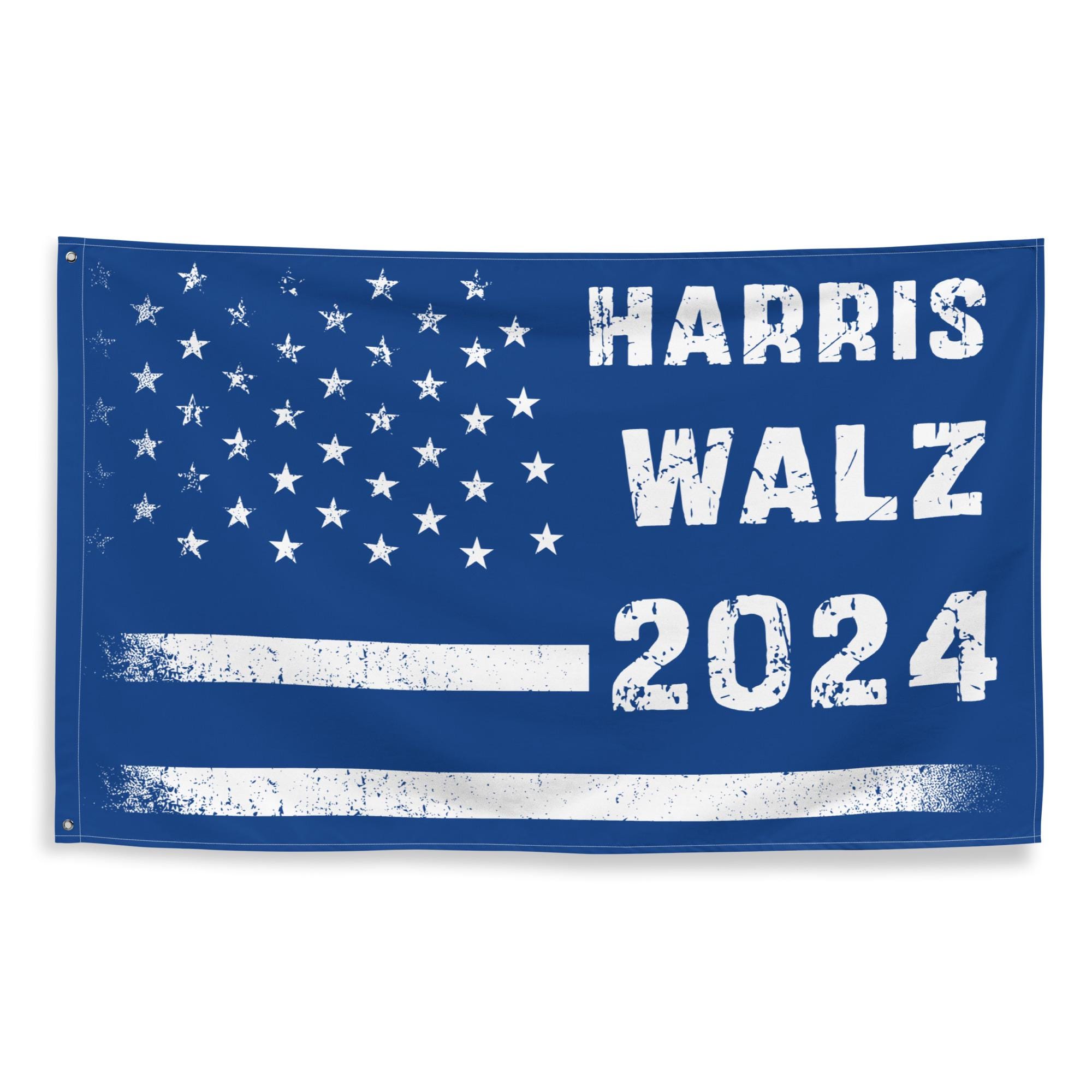Kamala Harris Tim Walz 2024 Flag, Harris Walz 2024 Wall Flag
