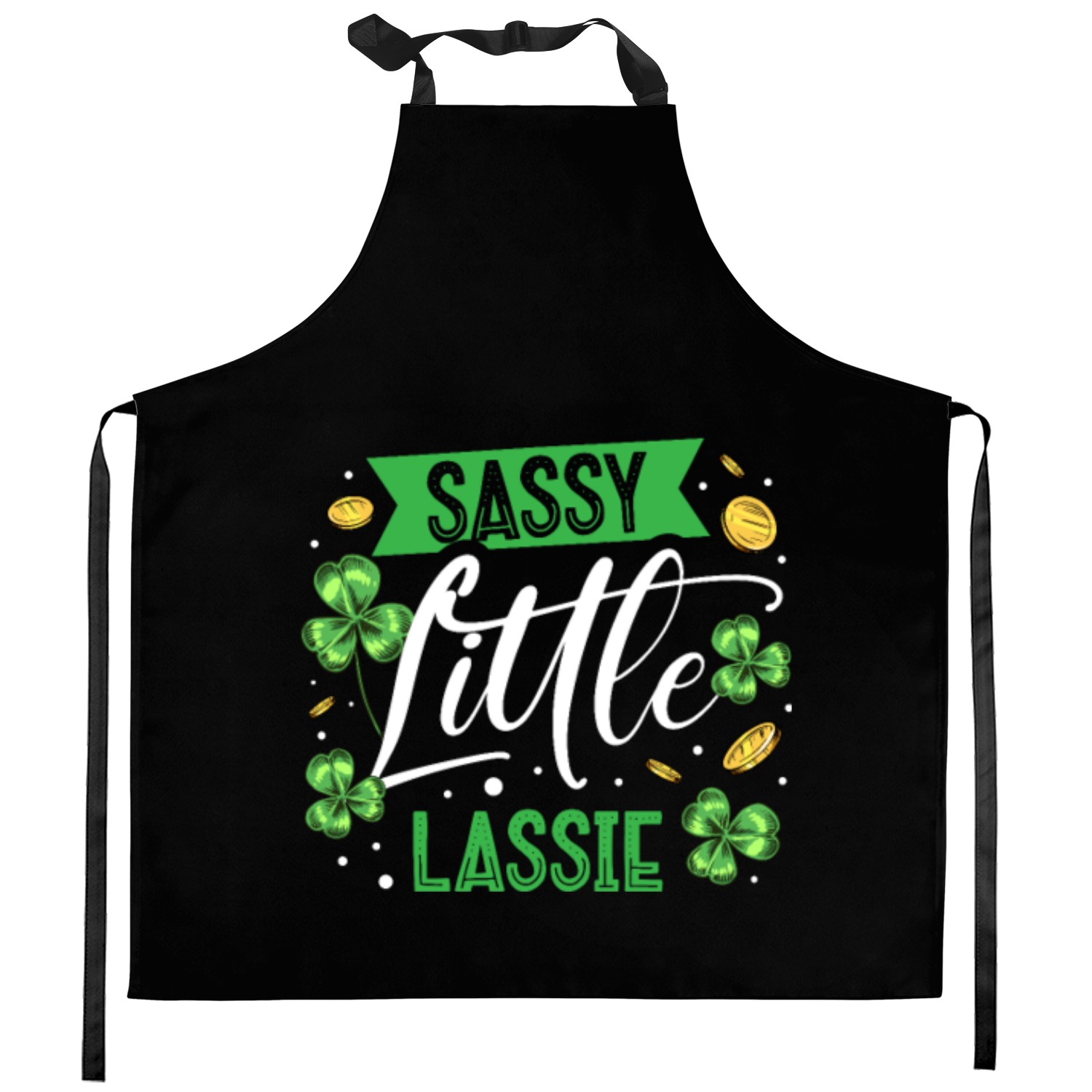 Sassy Little Lassie Irish Pride St. Patricks Day Kitchen Aprons