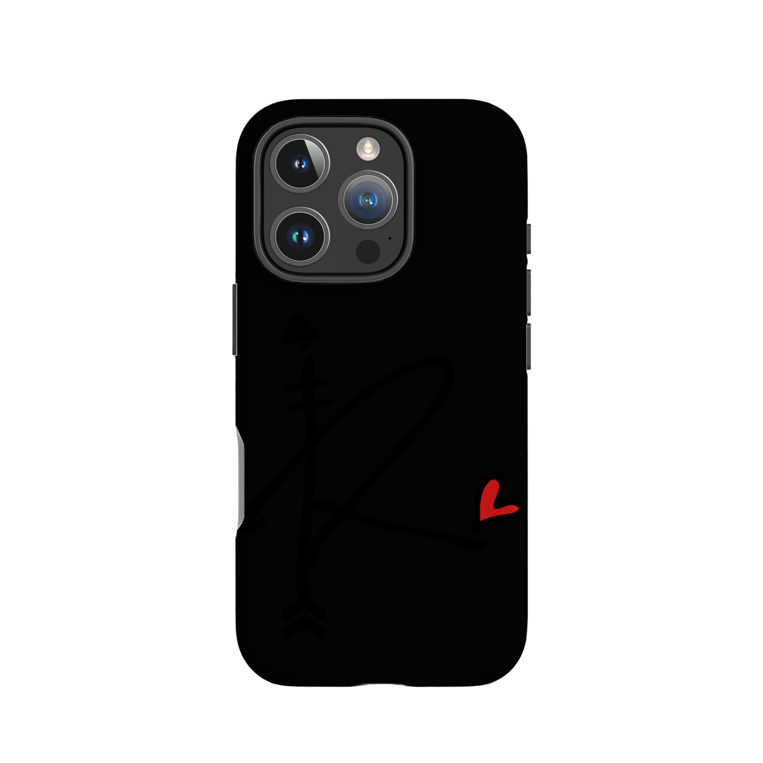 Letter R with arrow heart IPhone Cases