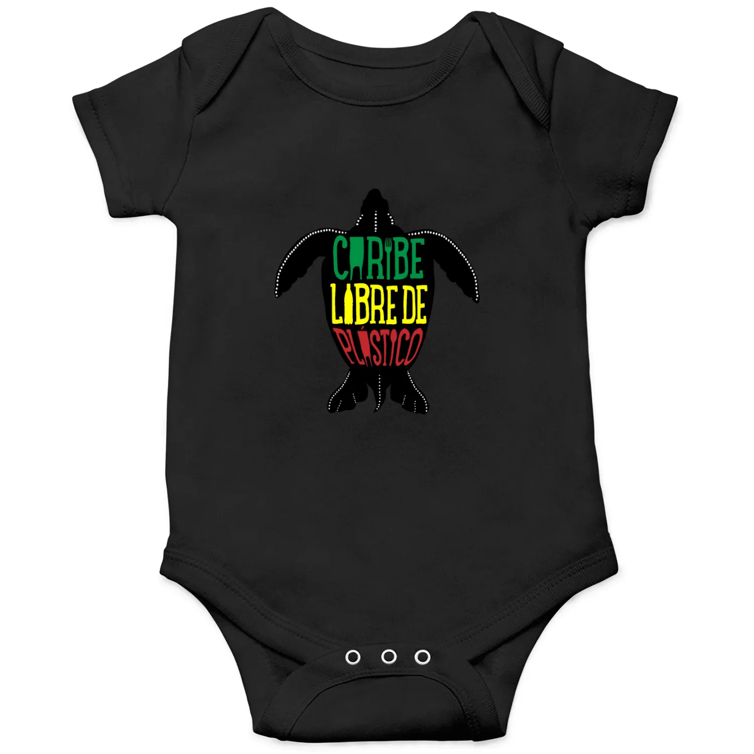 Caribe Libre de Plastico rasta Onesies