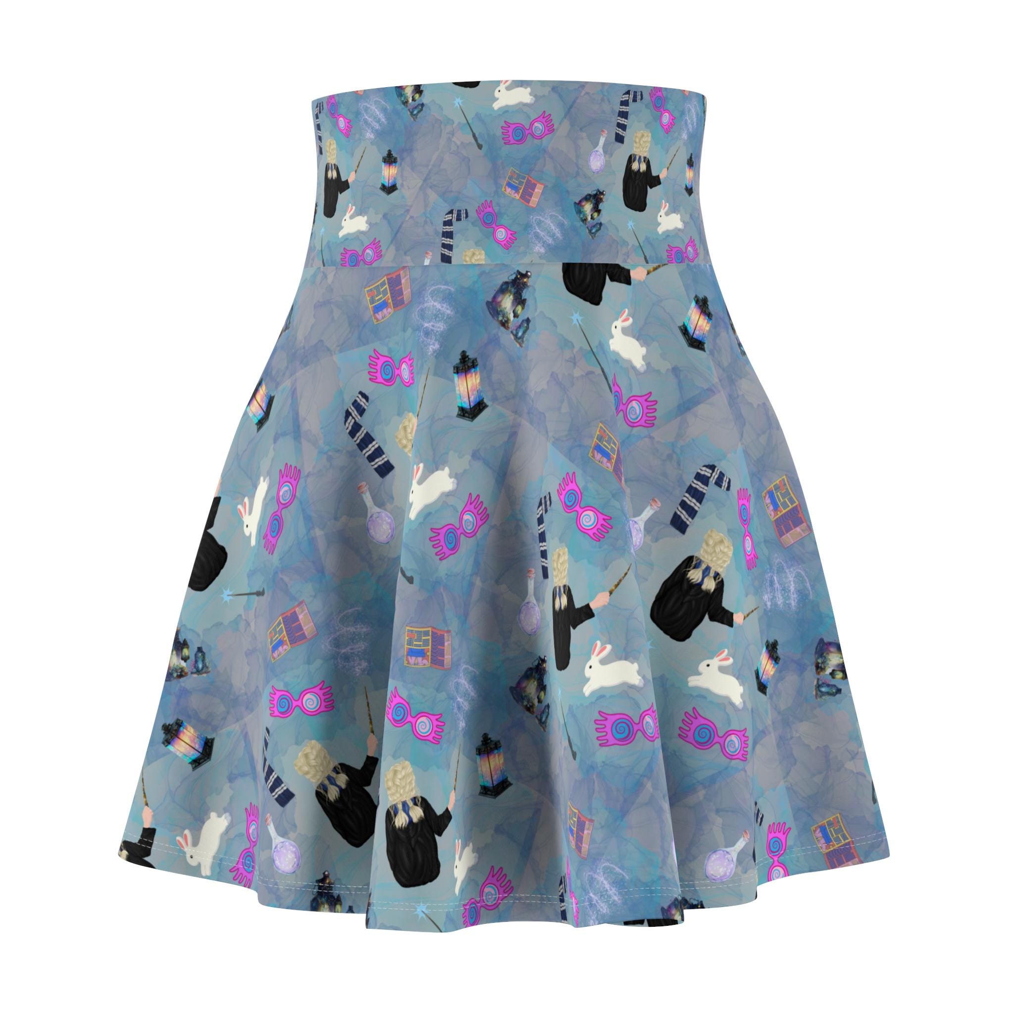 Magic Moon Love Witch Women's Skater Skirt