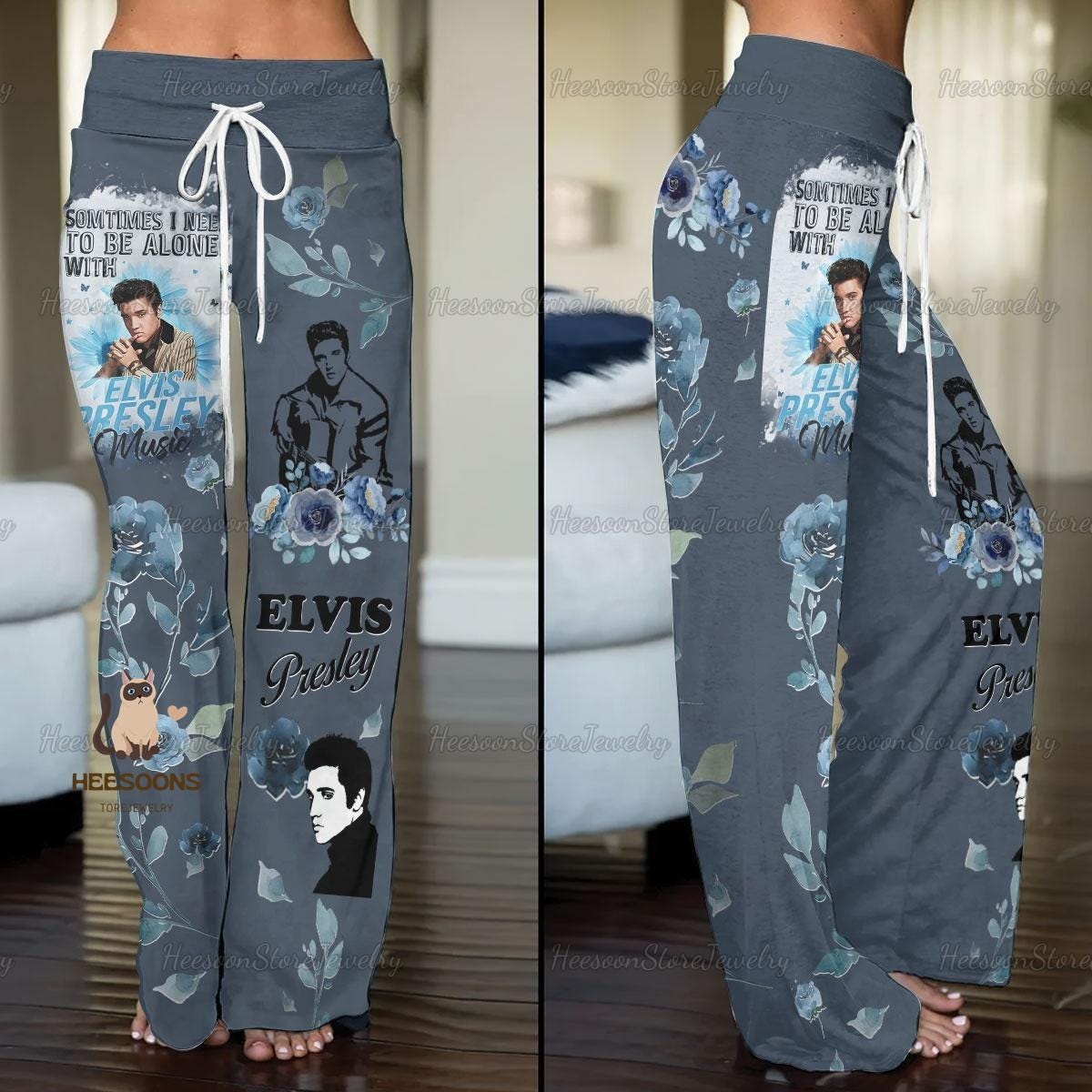 Elvis Presley Women Trousers Pants, Elvis Presley Pajamas Pants, Elvis King Straight Pants, Elvis Presley Trousers Pants, Gift For Elvis Fan