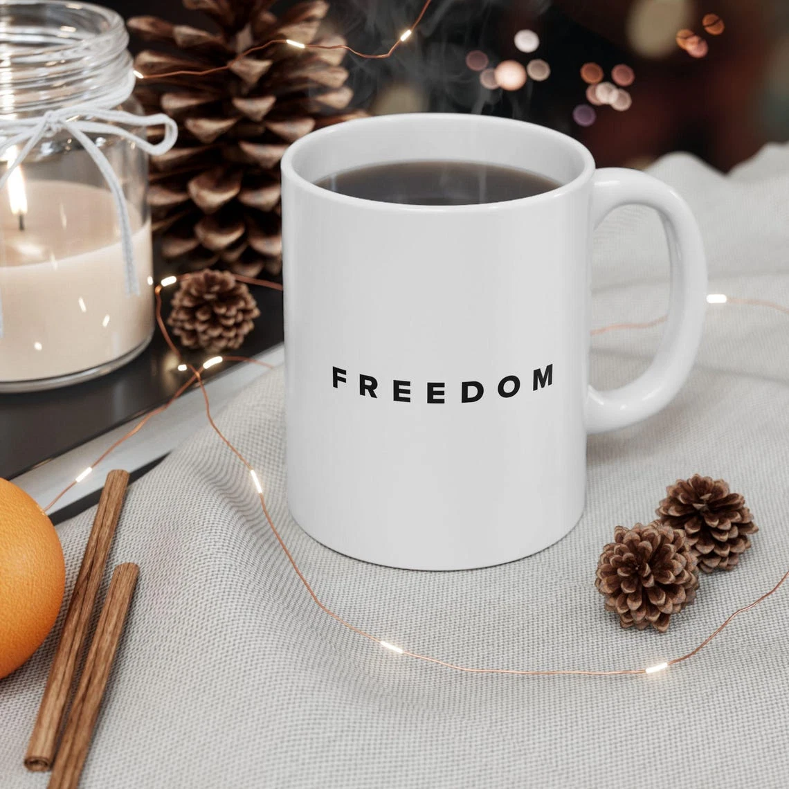 Charlie Kirk Freedom Mug Stylish Ceramic Coffee Cup Justice for Charlie