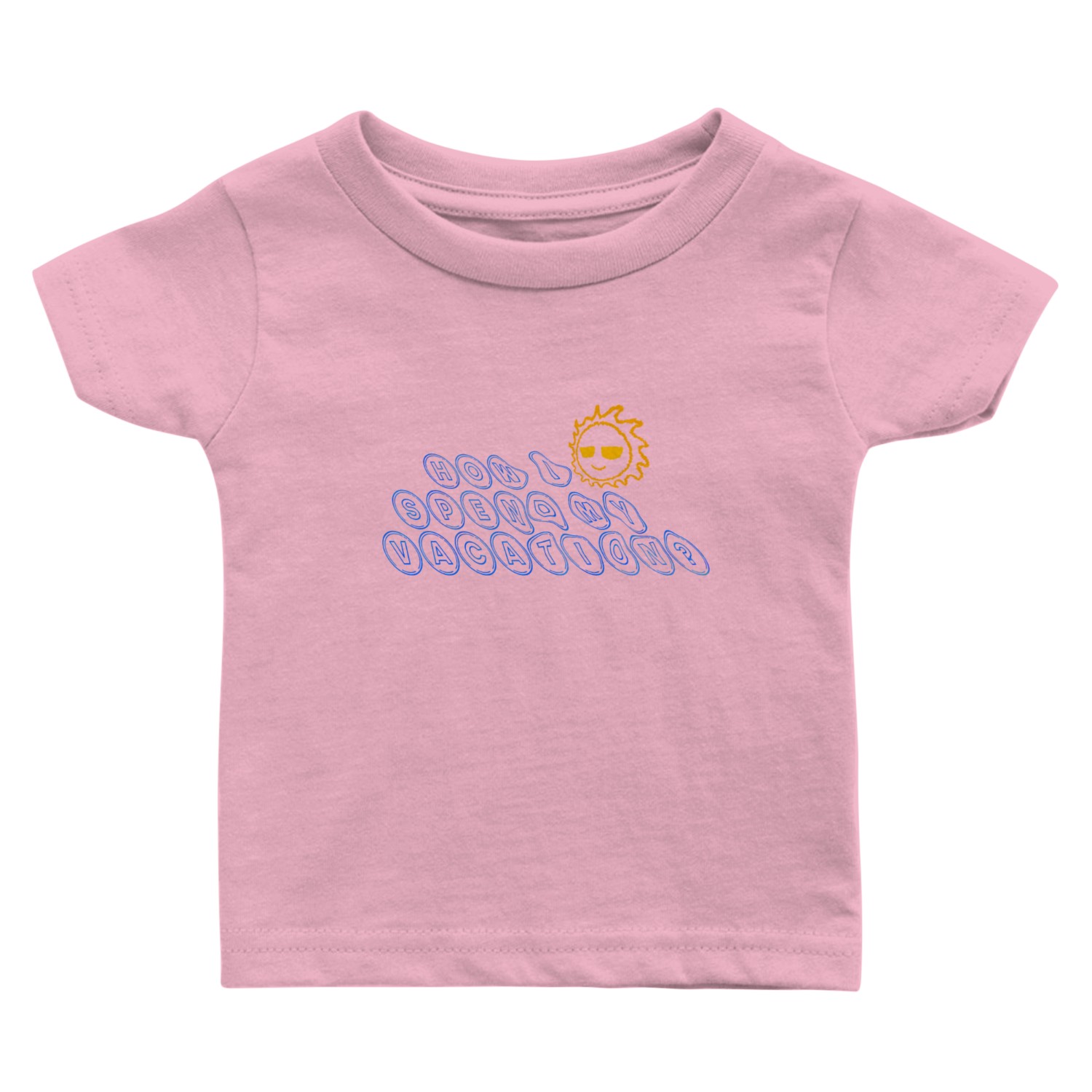 How I spend my vacation? Baby T Shirts