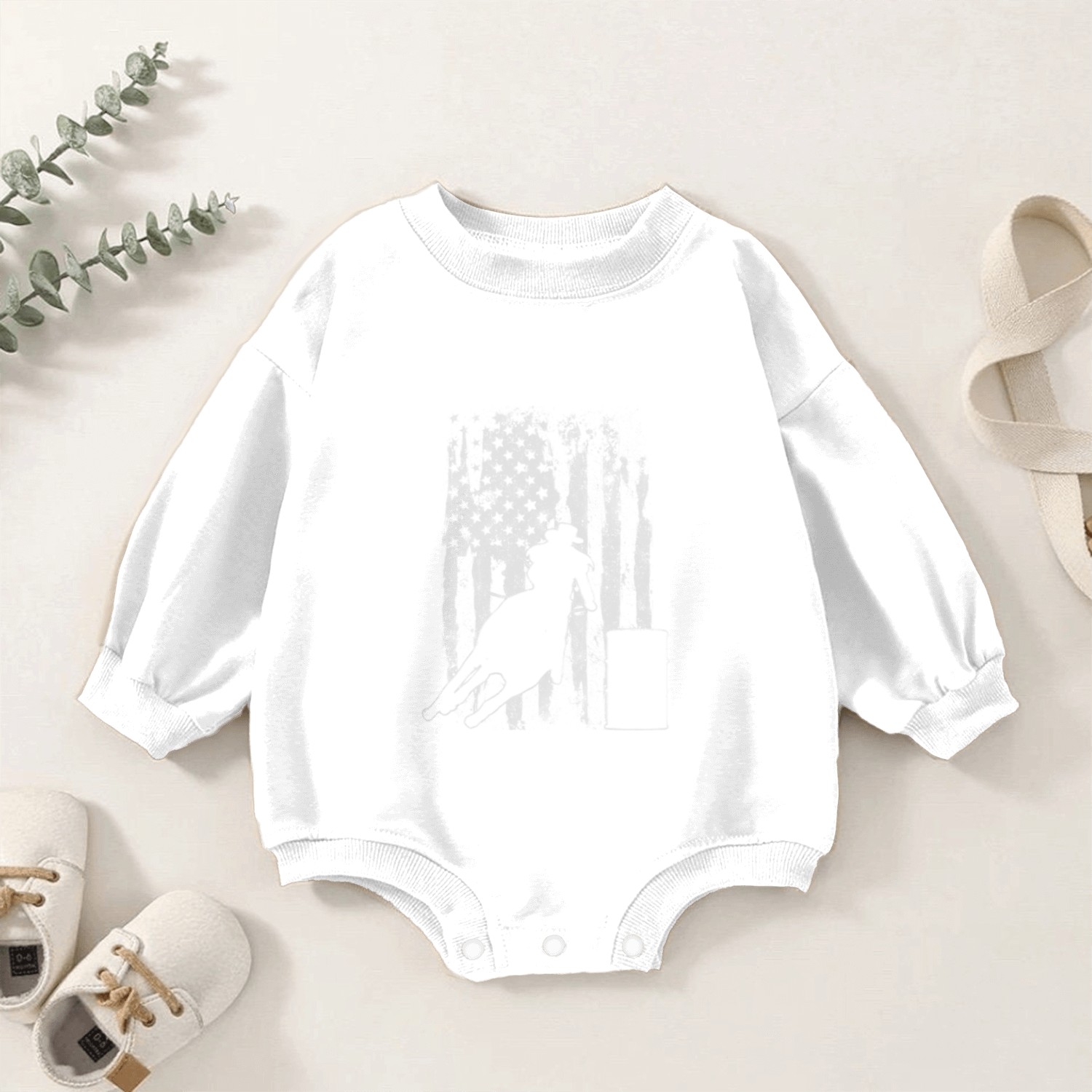 Barrel Racing Baby Romper Sweatshirts