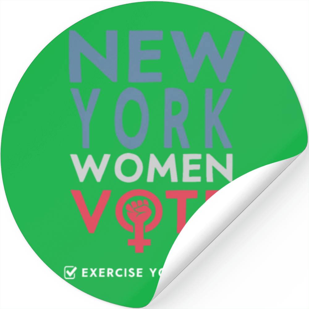 New York Women Vote Voter 2022 Election Feminist Stickers