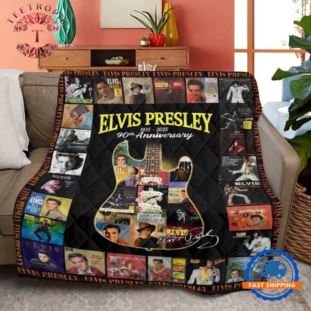 Elvis Presley Concert Theme Quilt, Gift for Fan