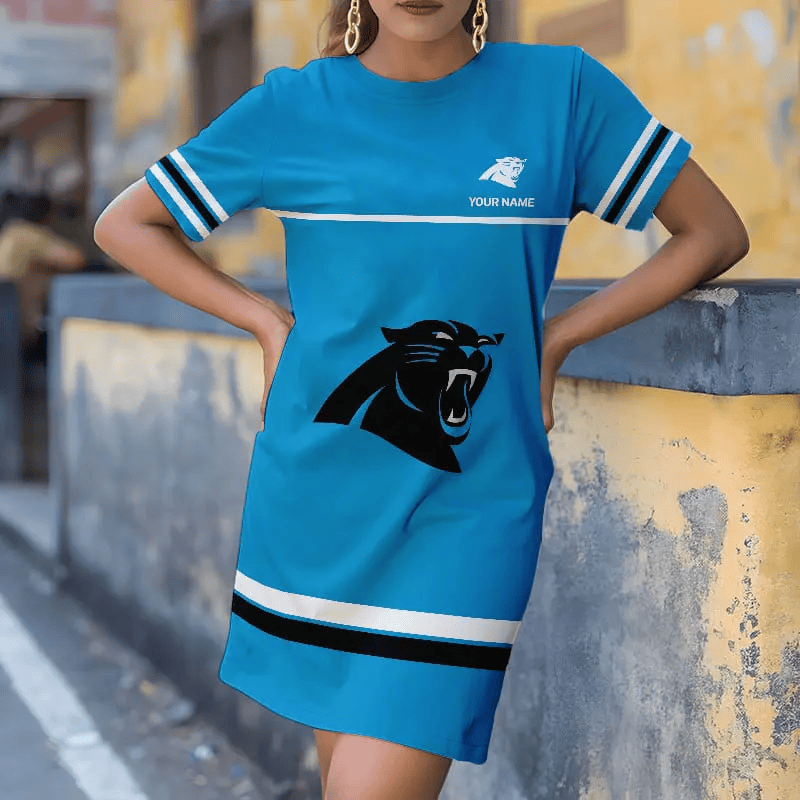 Carolina Panthers Football Jersey Dress, Gift For Women