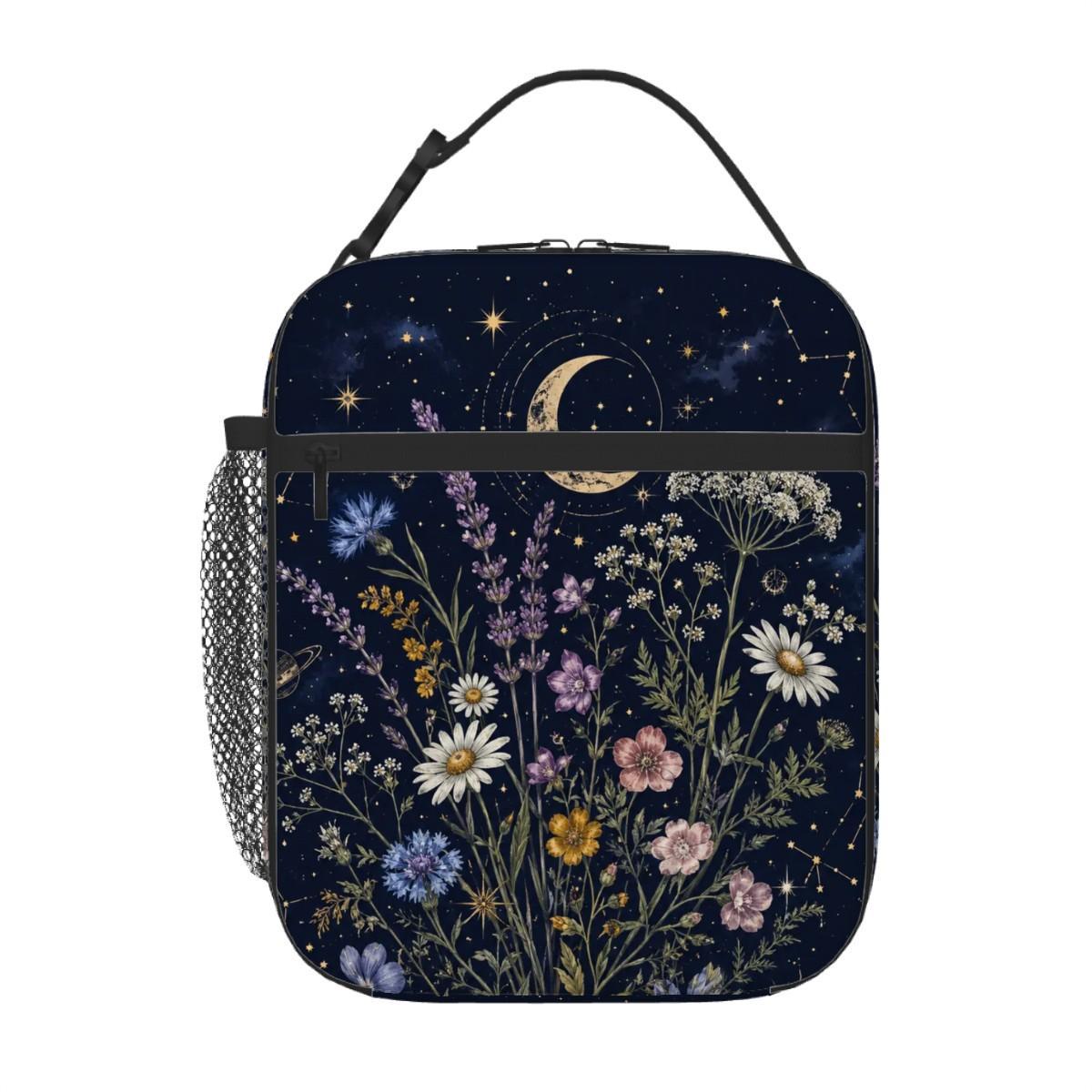 Celestial Wildflower Lunch Bag, Back to School Bag