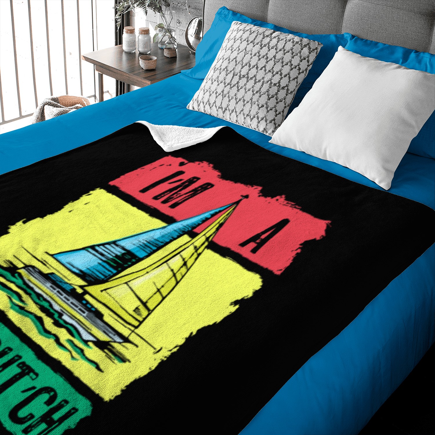 Sailing Anchor Sailboat Sailor Baby Blankets