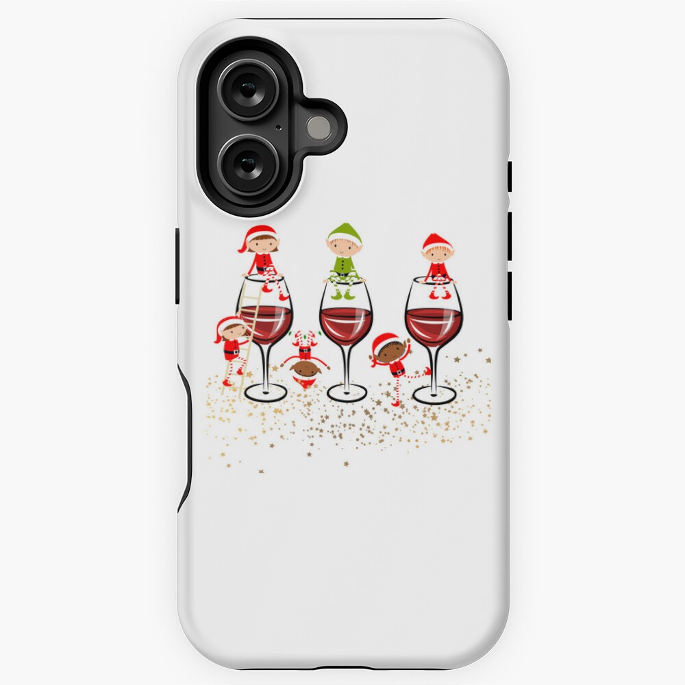 Elves on the wine glass iPhone Case