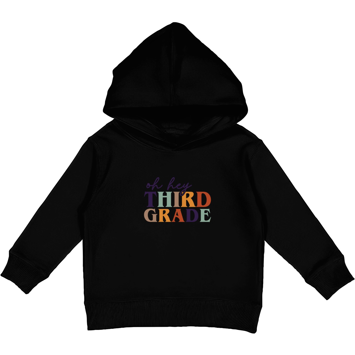 Oh Hey Third Grade Kids Pullover Hoodies