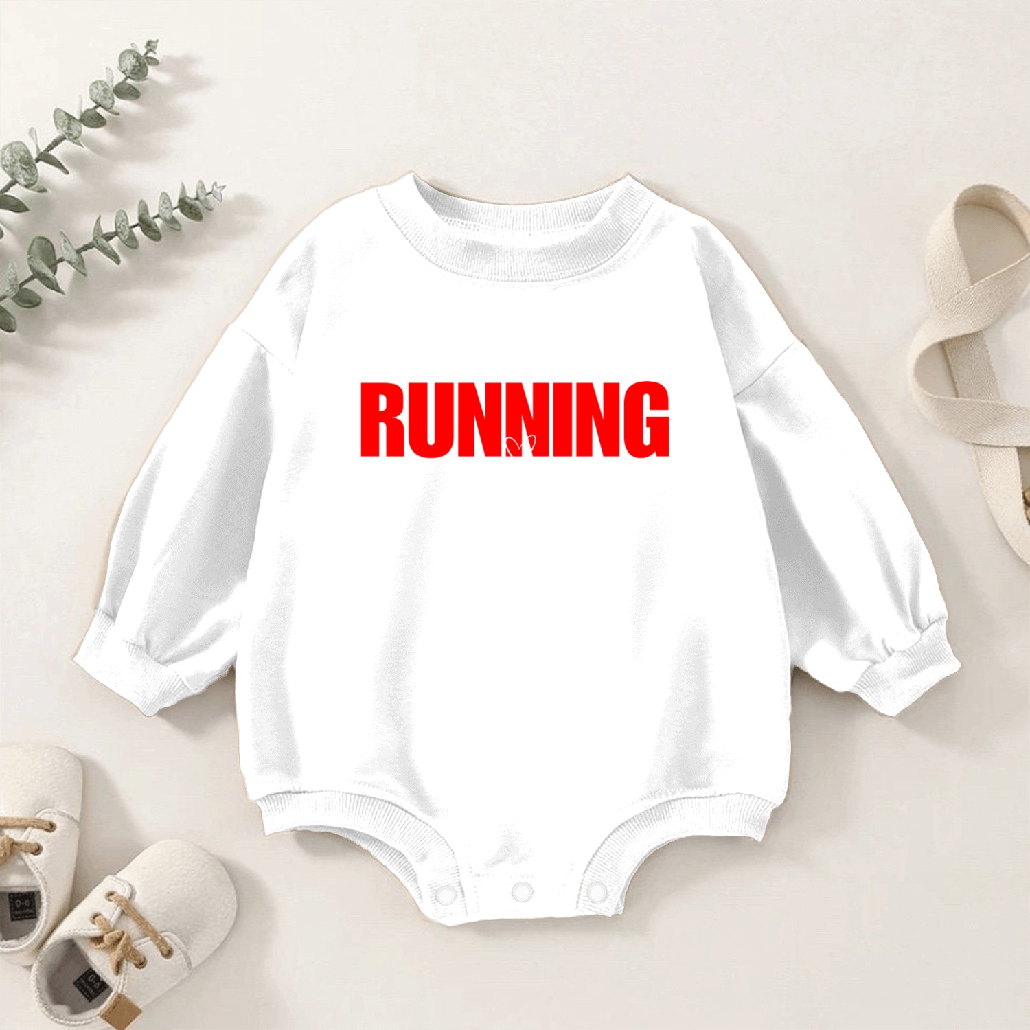 Running Is My Valentine Perfect Gift for Runners Baby Romper Sweatshirts