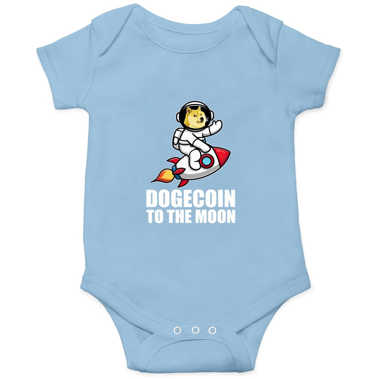Dogecoin To The Moon Doge Crypto Baby Bodysuit