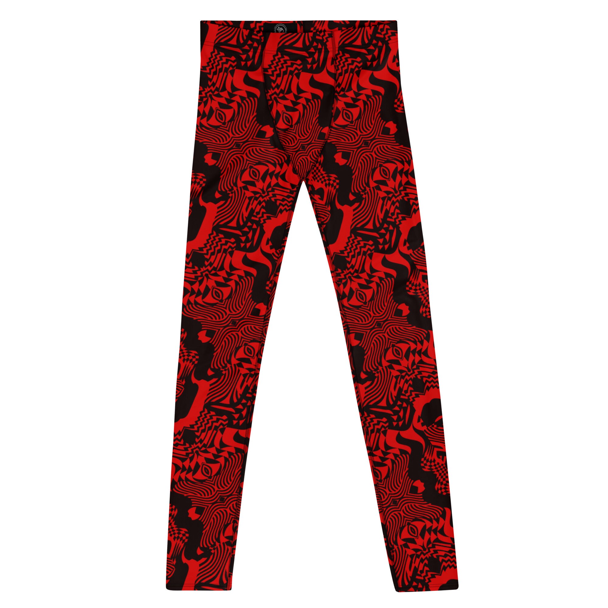 Black and Red Mens Leggings
