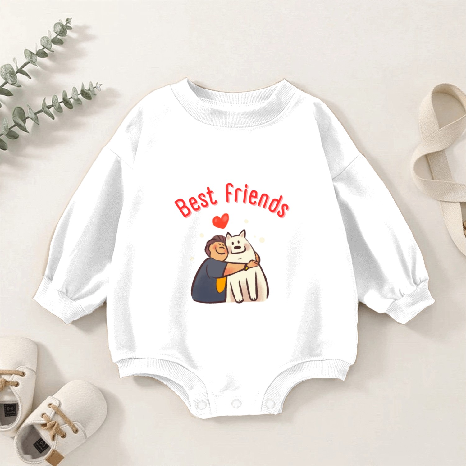 Best friends Baby Romper Sweatshirts