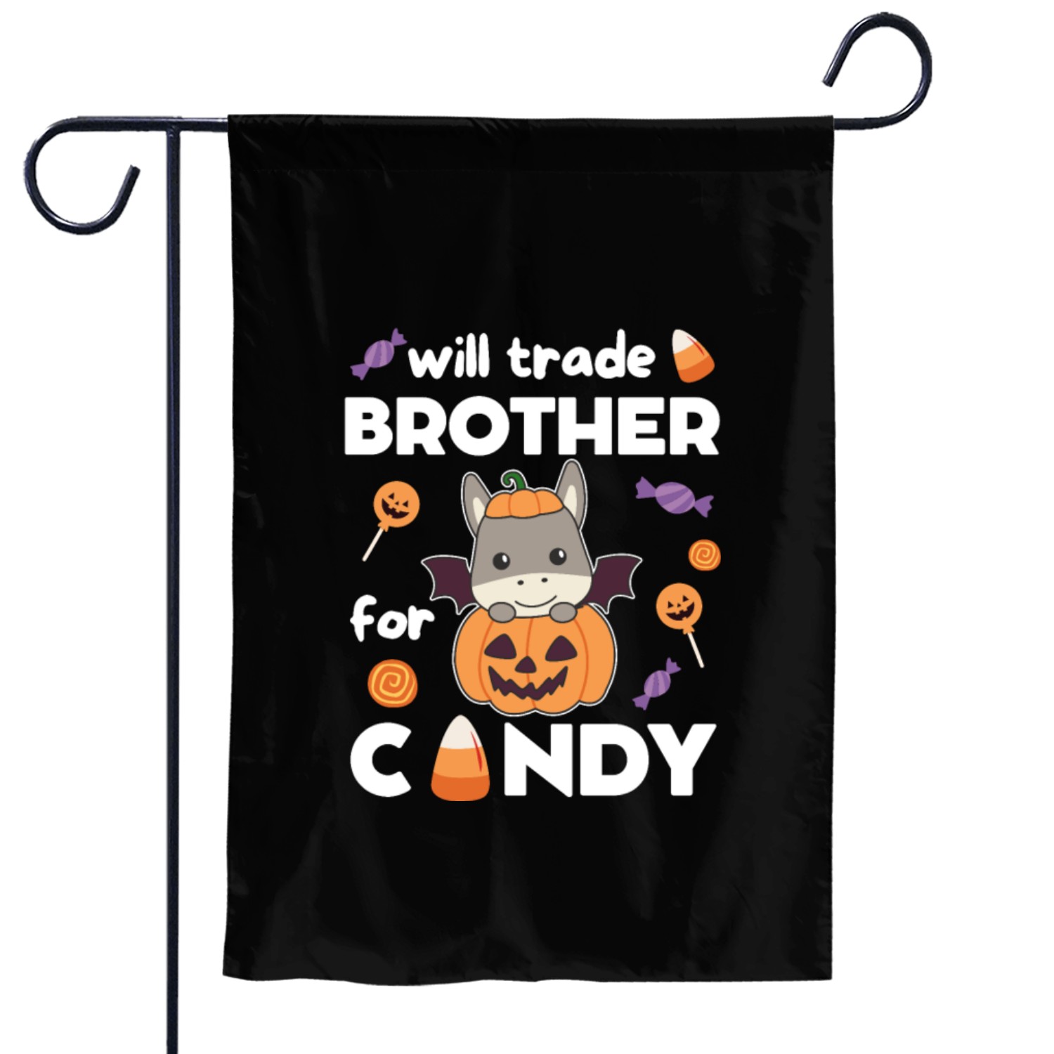 Donkey Halloween Trade Brother For Candy Garden Flags