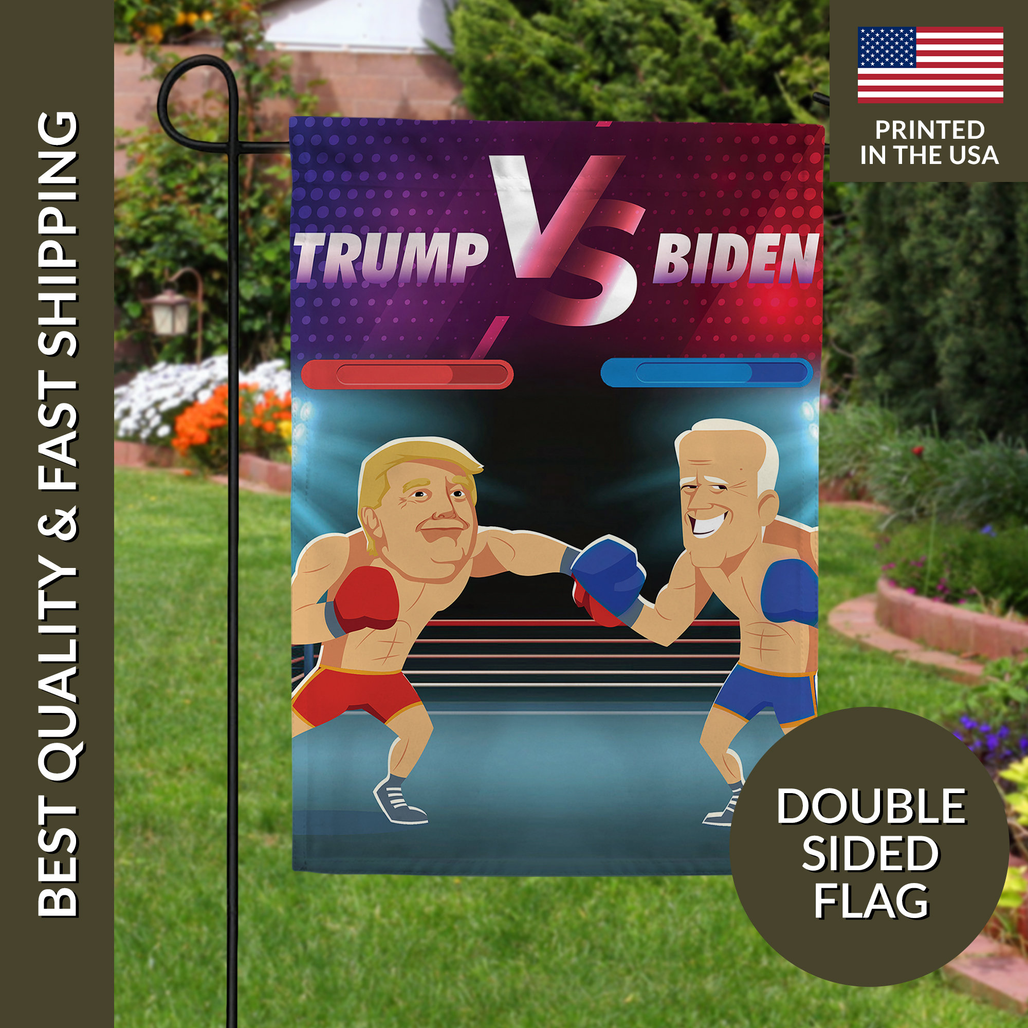 Trump vs Biden Garden Flag, Donald Trump Flag, Joe Biden Flag, Vote Garden Flag