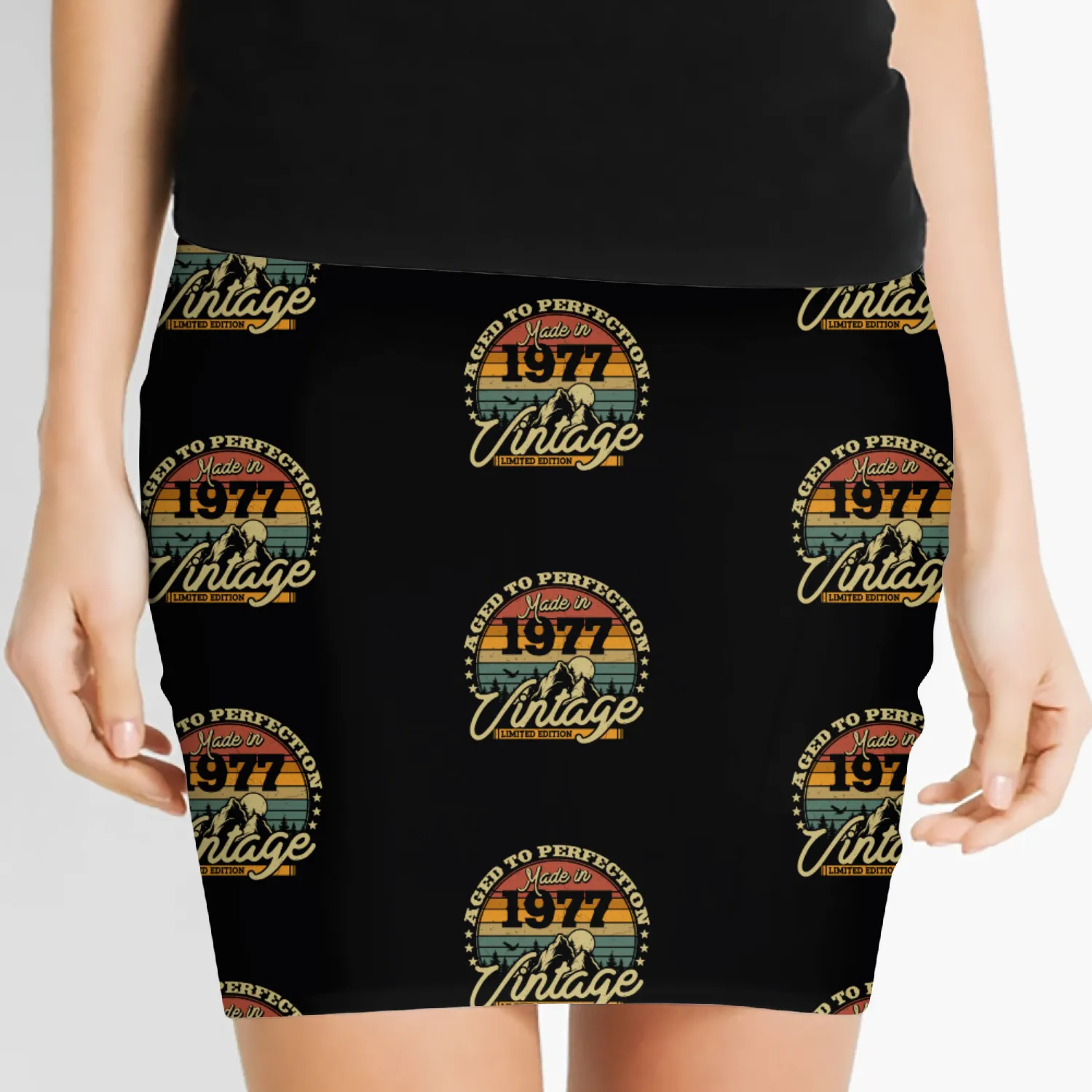 Vintage 1977 Birthday Gift Women's Mini Skirts