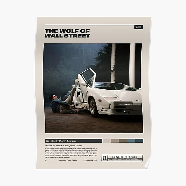 The Wolf of Wall Street Poster Premium Matte Vertical Poster